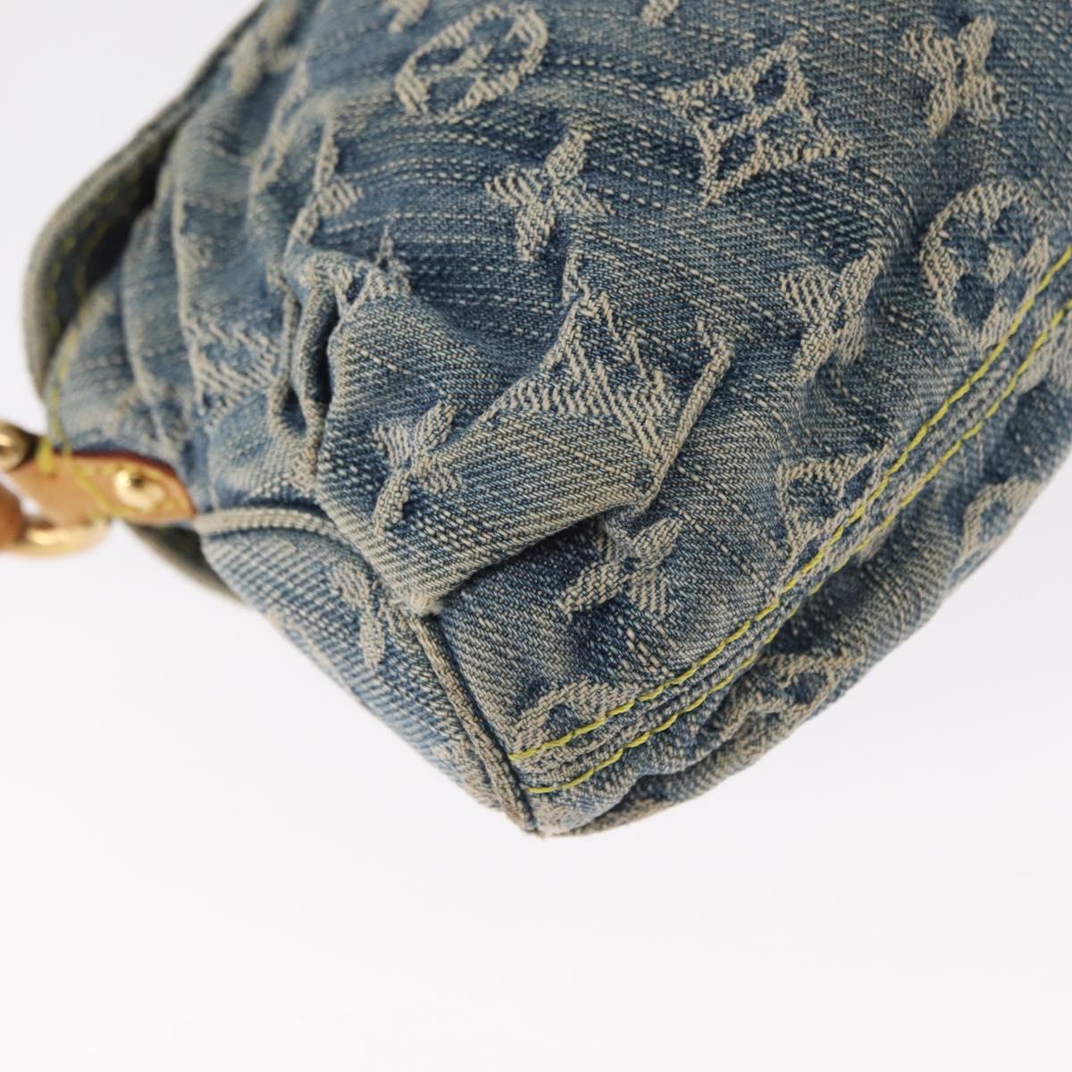 LOUIS VUITTON Monogram Denim Mini Pretty Raye Hand Bag Blue M95333 Auth 158782V