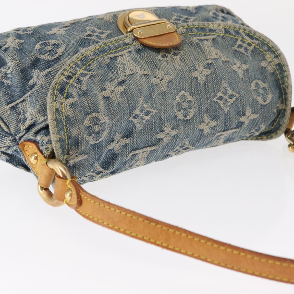 LOUIS VUITTON Monogram Denim Mini Pretty Raye Hand Bag Blue M95333 Auth 158782V