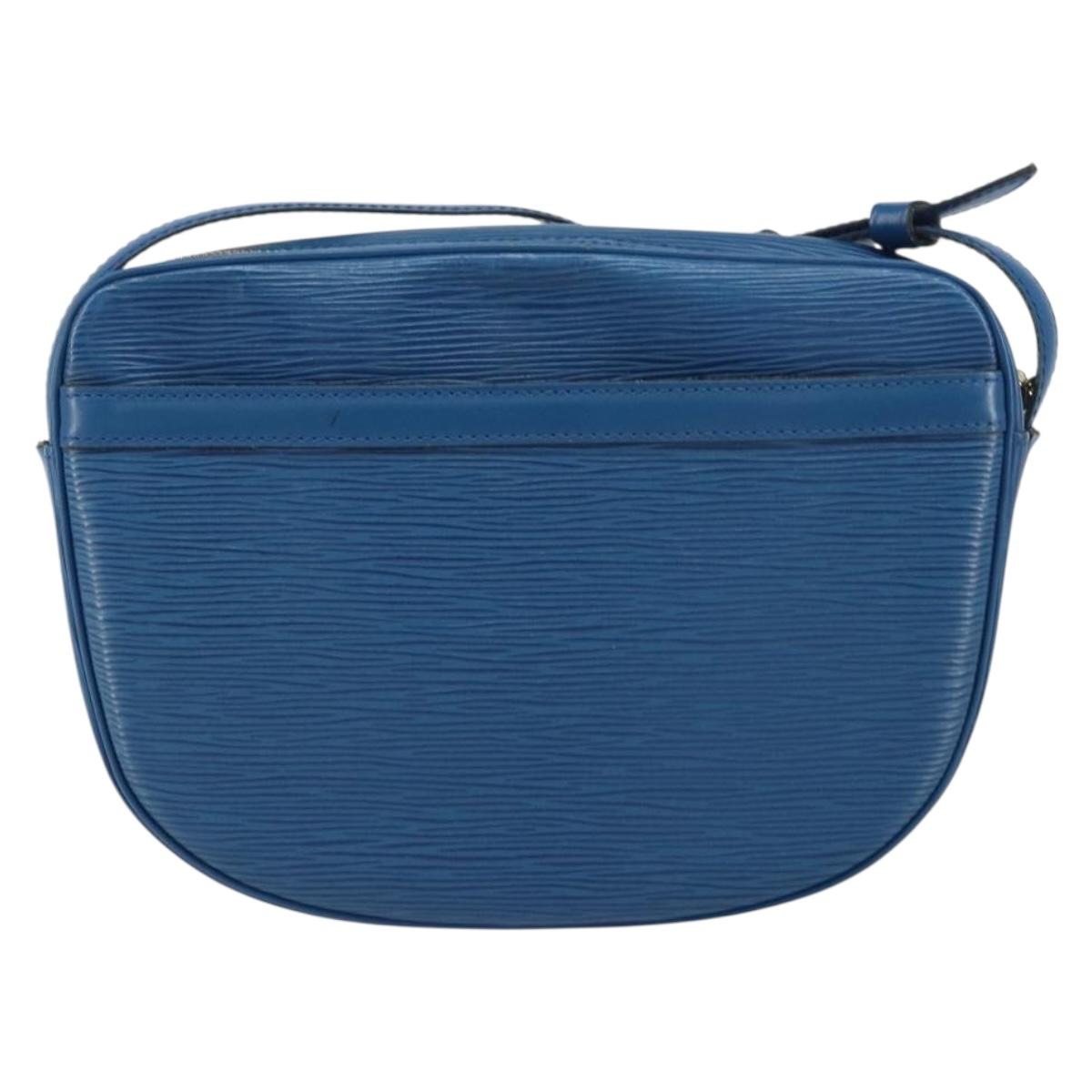 LOUIS VUITTON Epi Jeune Fille MM Shoulder Bag Toledo Blue M52155 LV Auth 158787