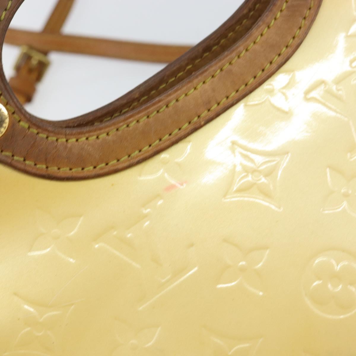 LOUIS VUITTON Monogram Vernis Roxbury Drive Hand Bag Perle M91374 LV Auth 158790
