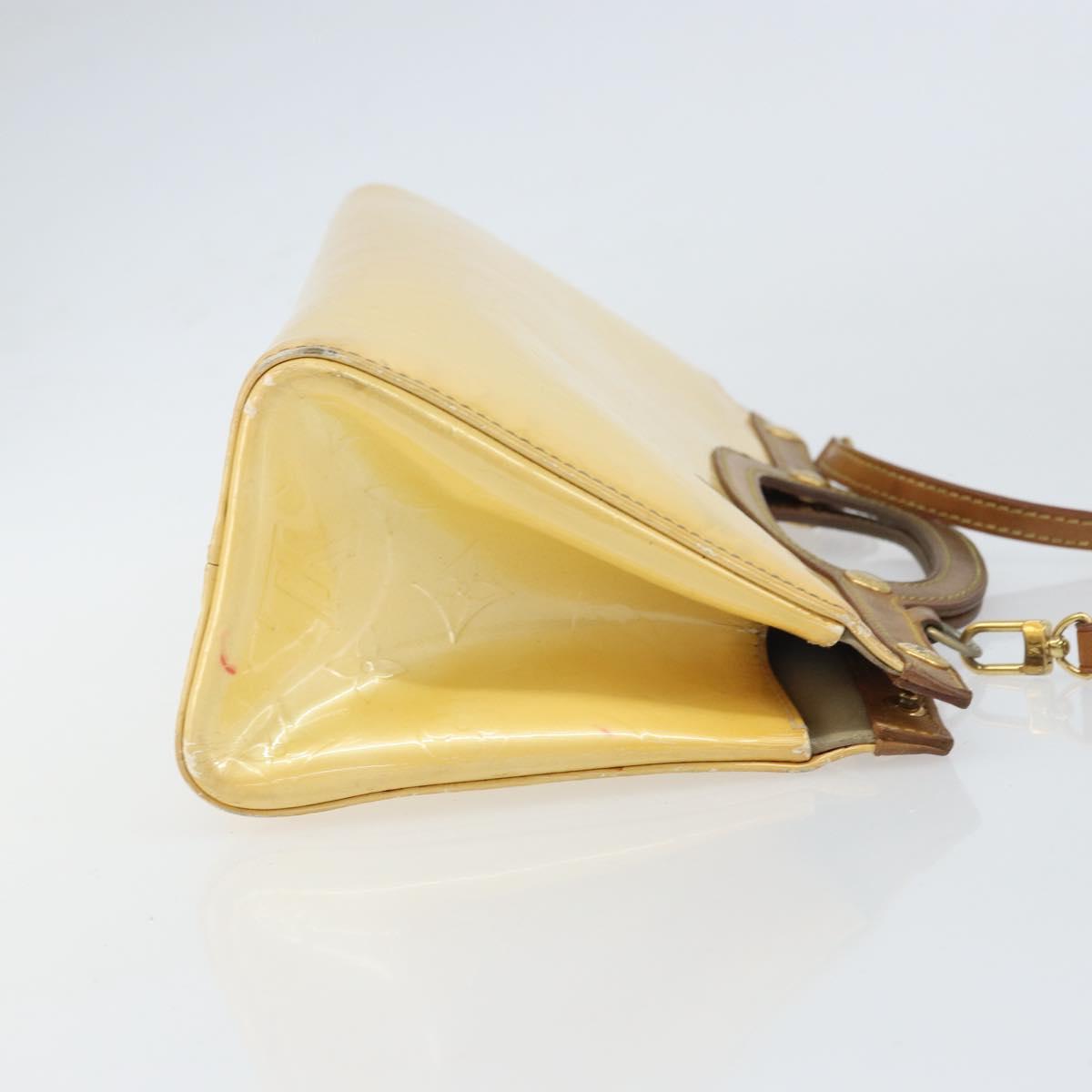 LOUIS VUITTON Monogram Vernis Roxbury Drive Hand Bag Perle M91374 LV Auth 158790