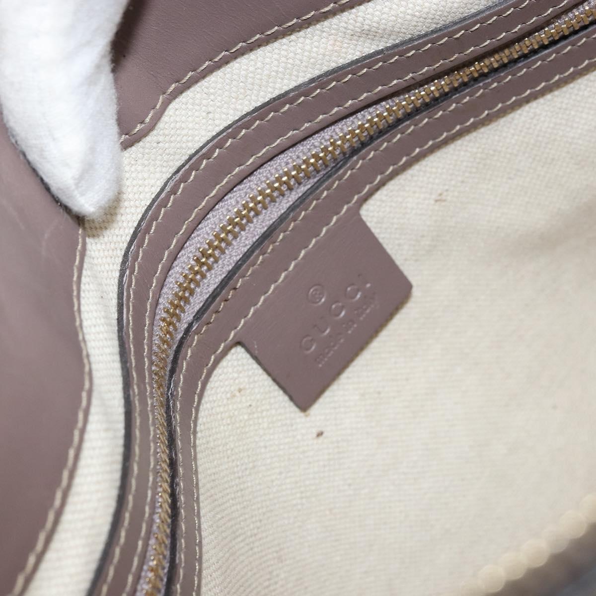 GUCCI GG Canvas Web Sherry Line Mayfair Bag Beige Gold 257065 Auth 158808