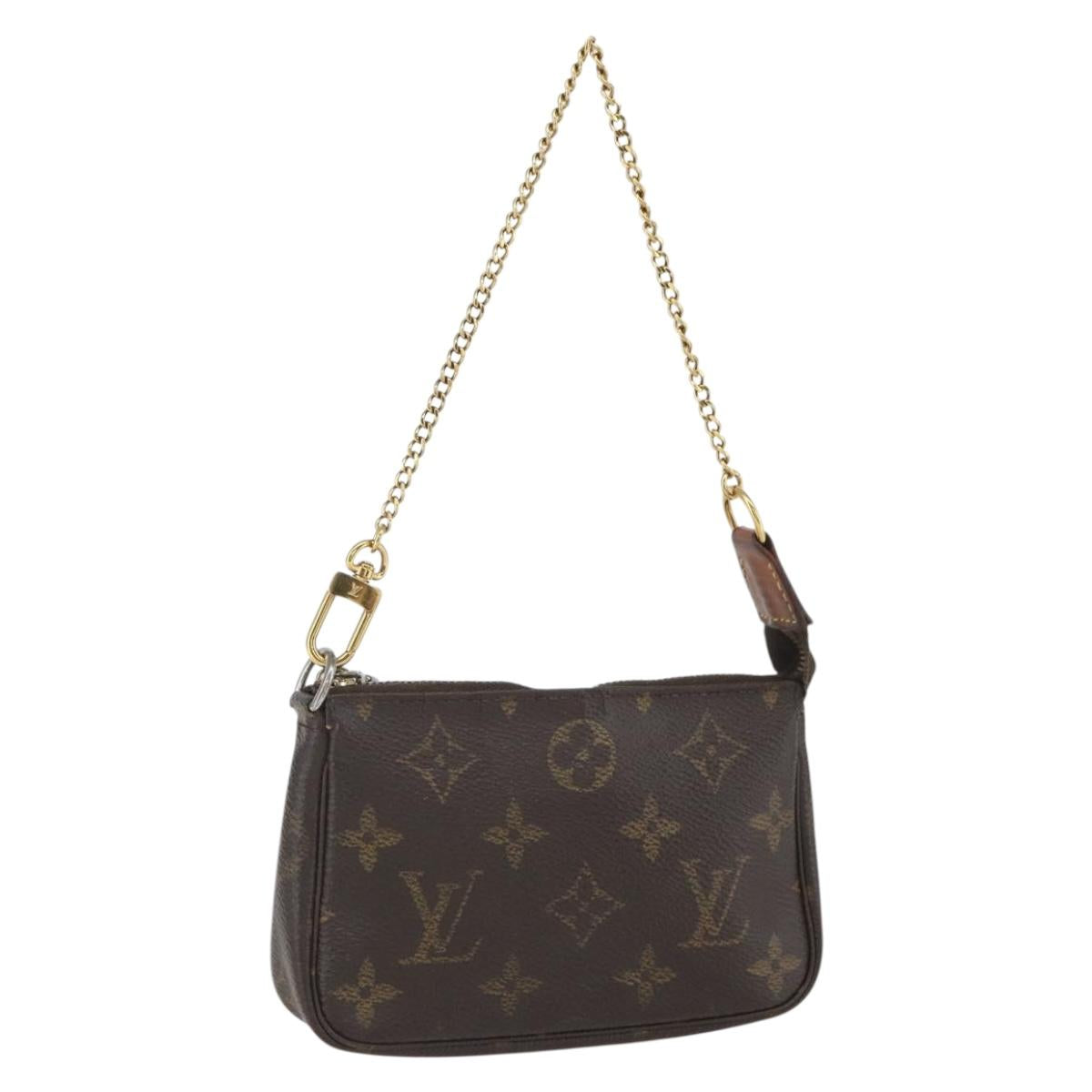 LOUIS VUITTON Monogram Mini Pochette Accessoires Pouch M58009 LV Auth 158849