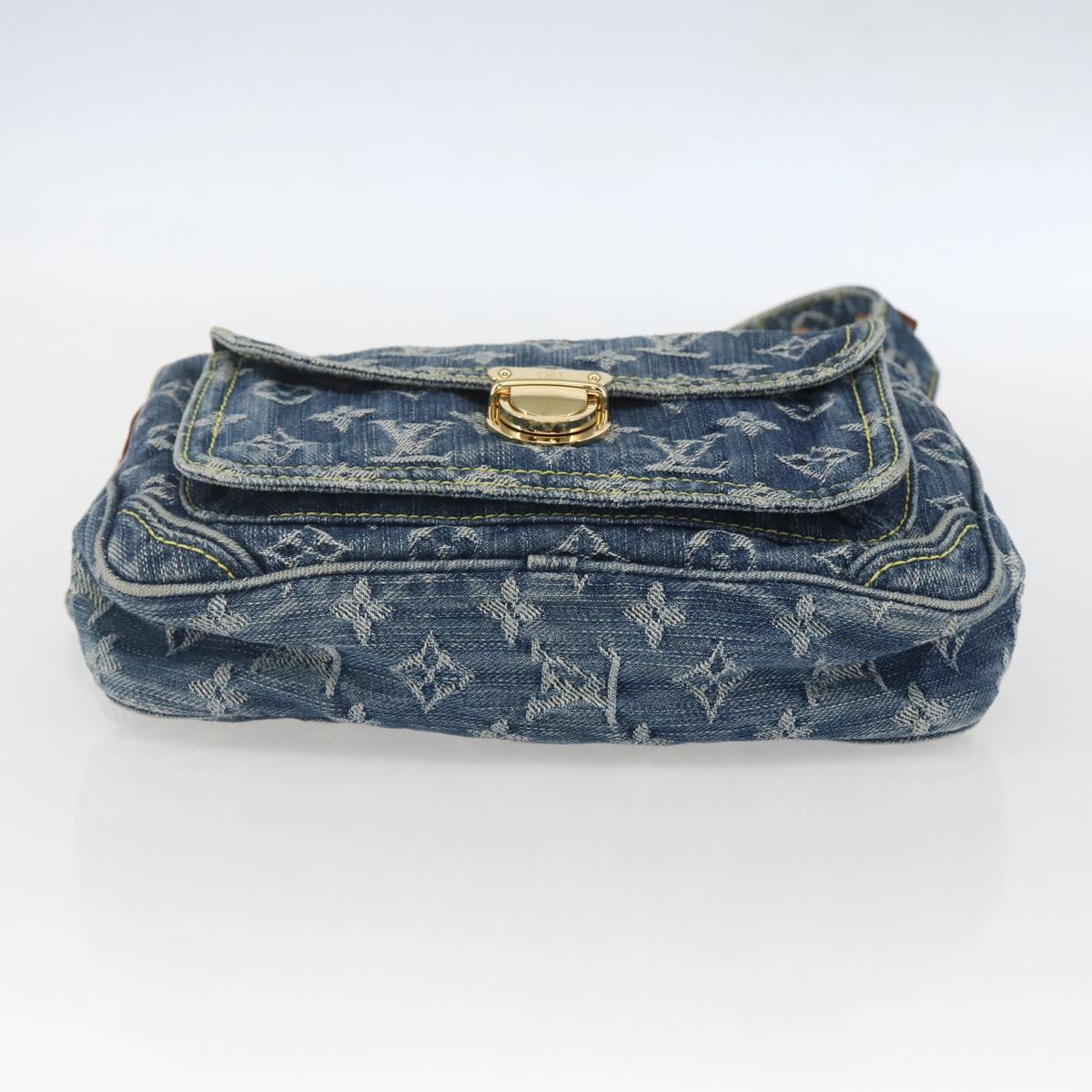 LOUIS VUITTON Monogram Denim Bum Bag Body Bag Blue M95347 LV Auth 158895SV