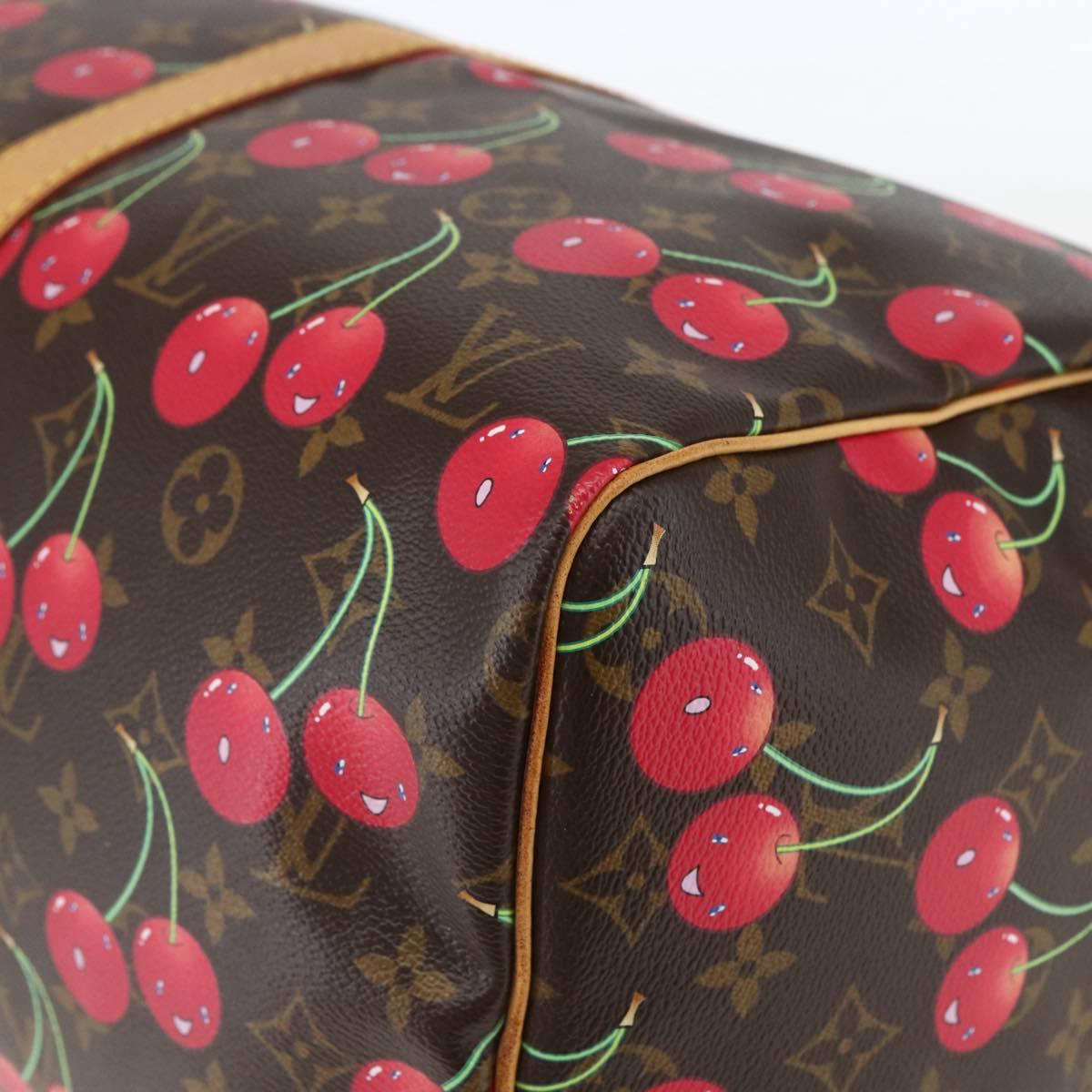 LOUIS VUITTON Monogram Cherry Keepall 45 Boston Bag M95011 LV Auth 158900SV