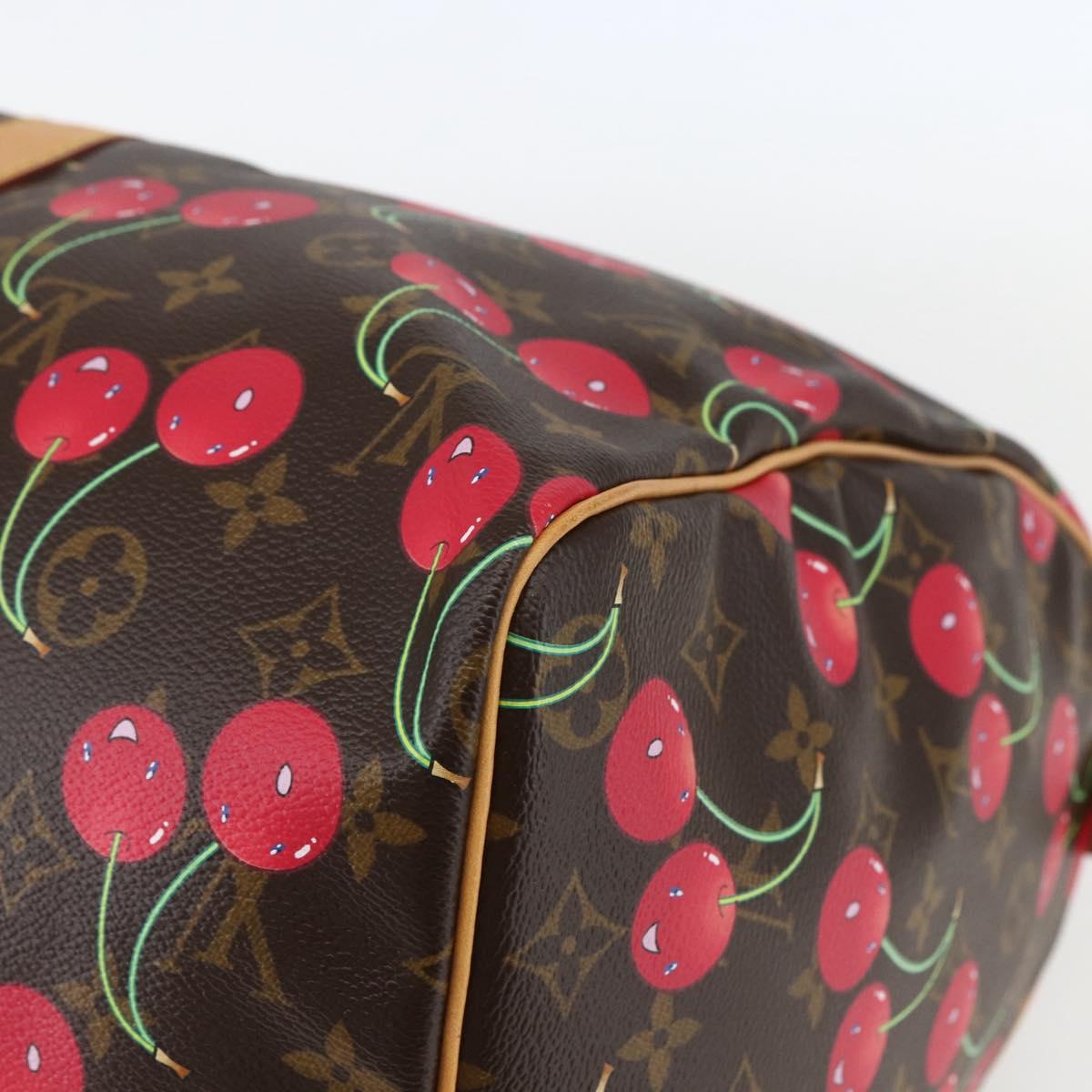 LOUIS VUITTON Monogram Cherry Keepall 45 Boston Bag M95011 LV Auth 158900SV