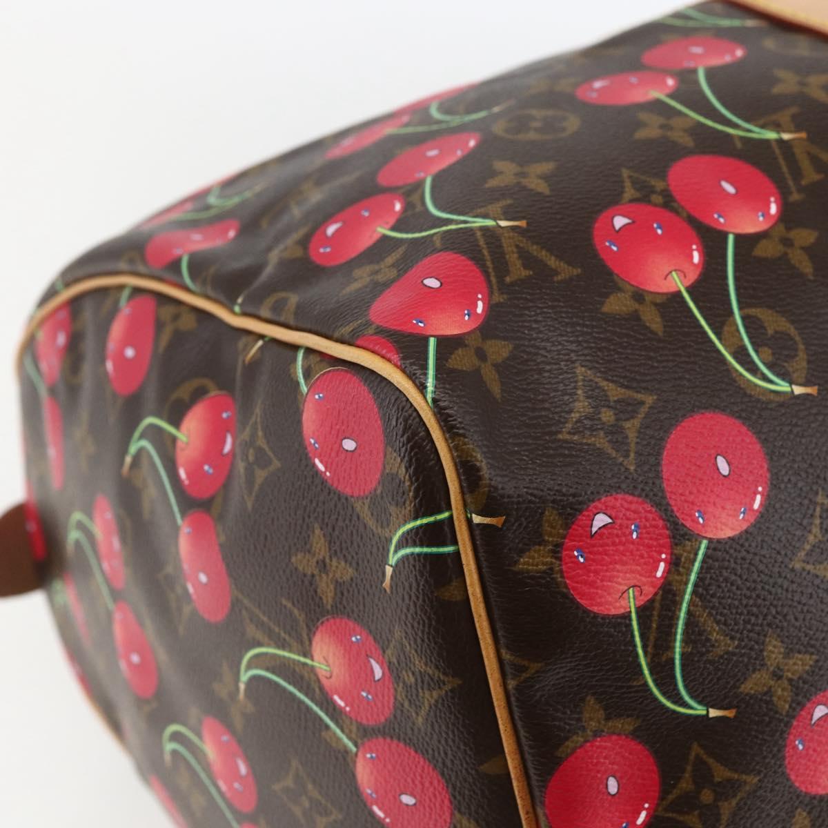 LOUIS VUITTON Monogram Cherry Keepall 45 Boston Bag M95011 LV Auth 158900SV