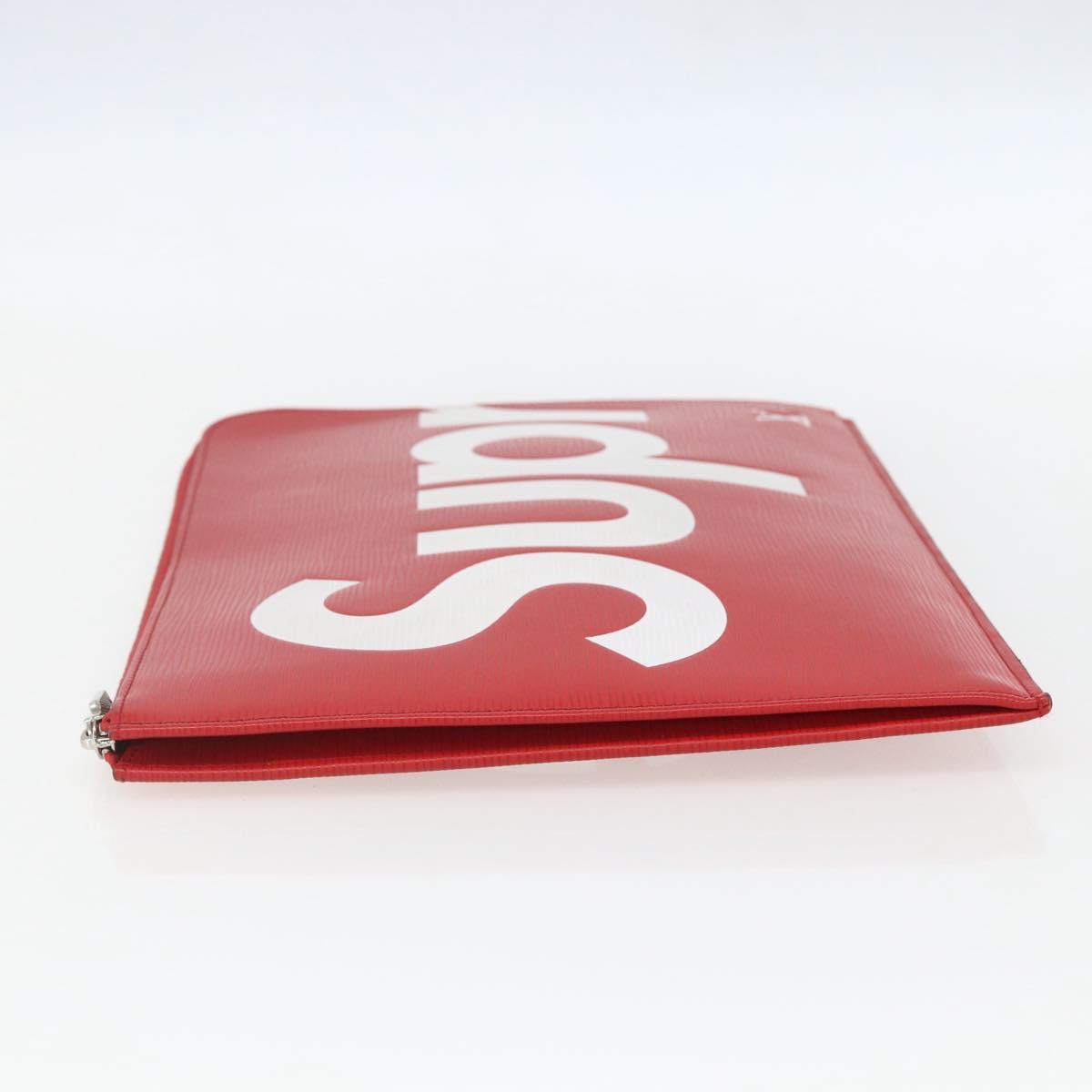 LOUIS VUITTON Epi Supreme Pochette Jules GM Bag Red White M67722 LV Auth 158916SM