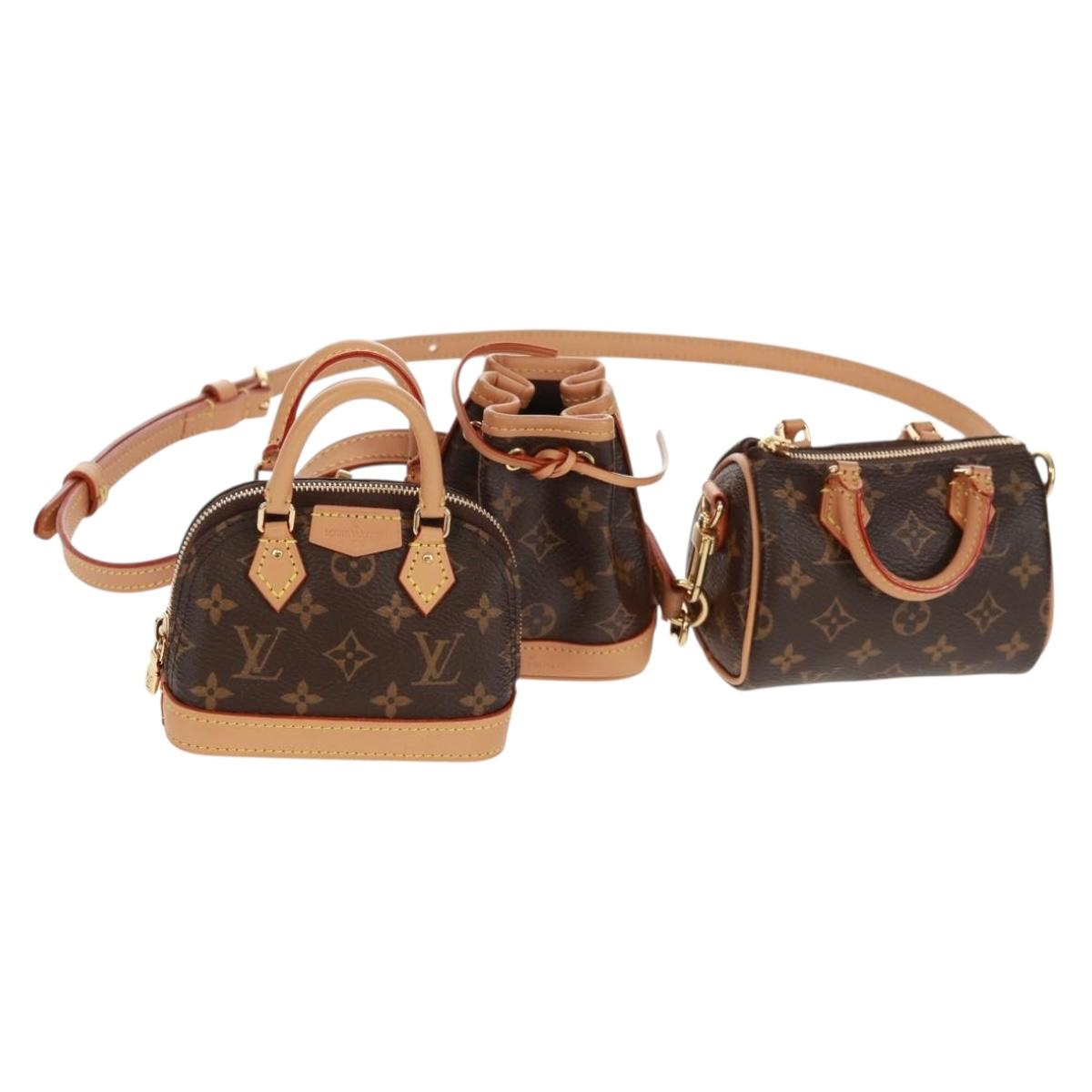 LOUIS VUITTON 2021-2025 Monogram Trio Mini Icon Bag M81081 LV Auth 158948SM