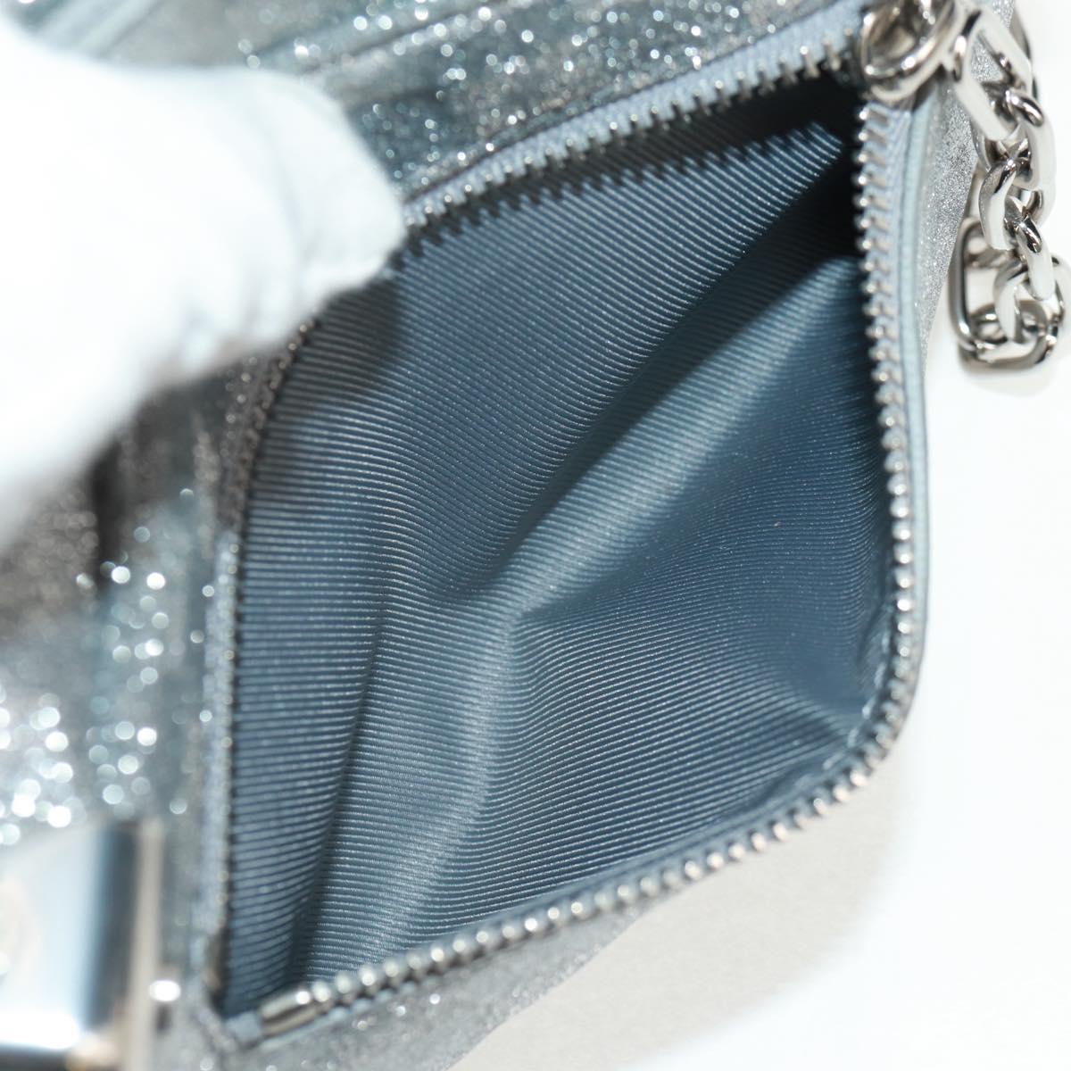 LOUIS VUITTON Damier Glitter Mini Soft Trunk Bag Silver M59726 LV Auth 158954SAM