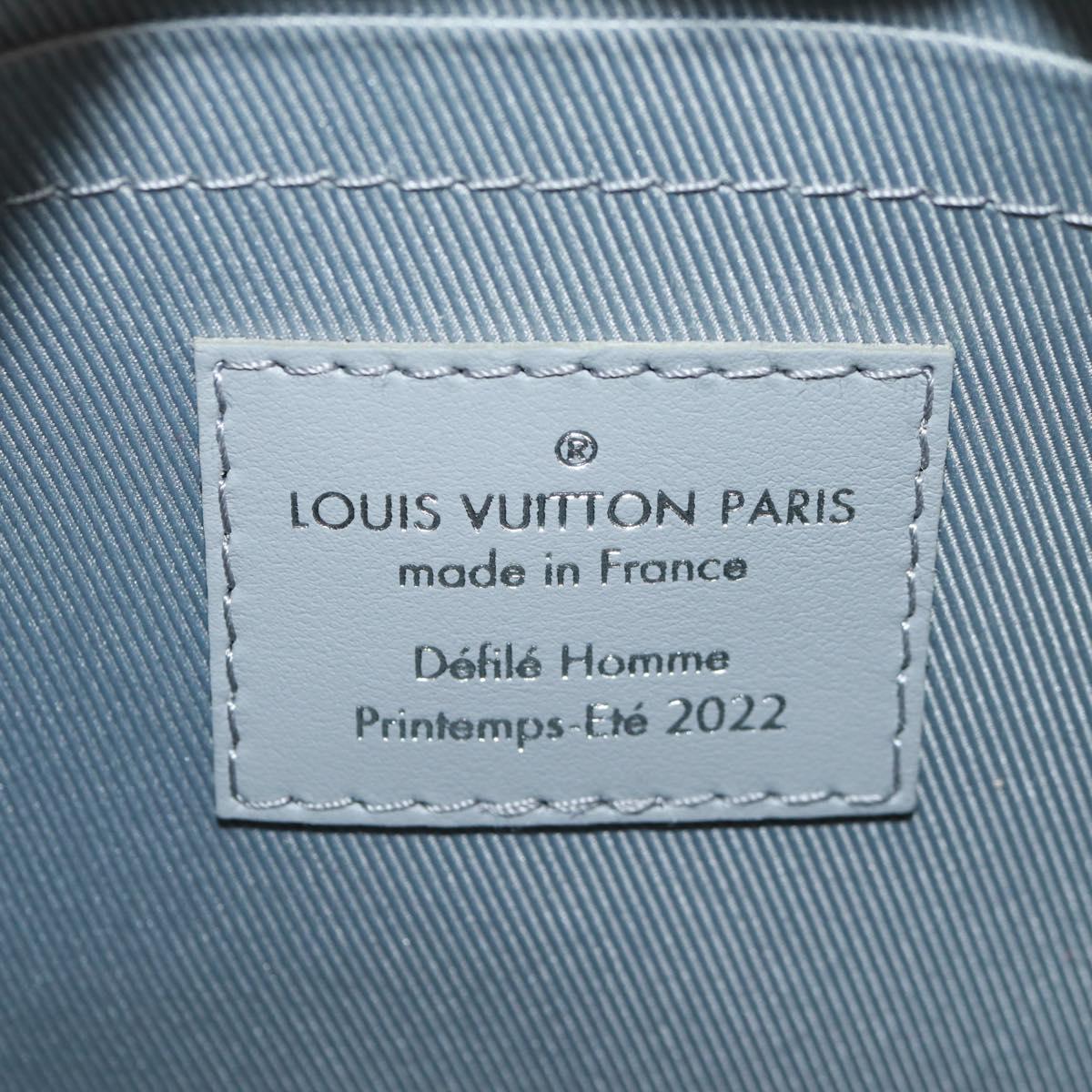 LOUIS VUITTON Damier Glitter Mini Soft Trunk Bag Silver M59726 LV Auth 158954SAM