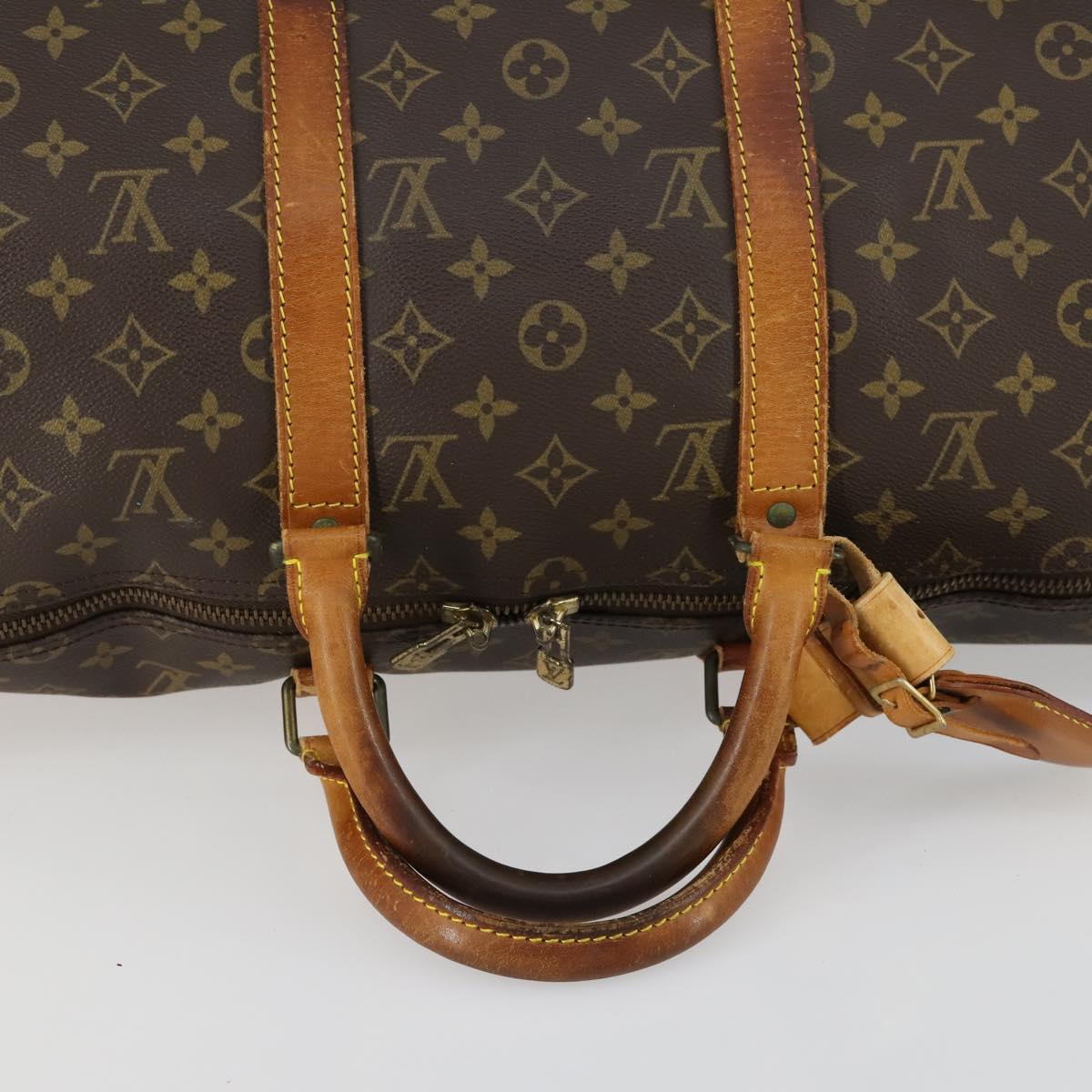 LOUIS VUITTON Monogram Keepall 50 Boston Bag M41426 LV Auth 158956