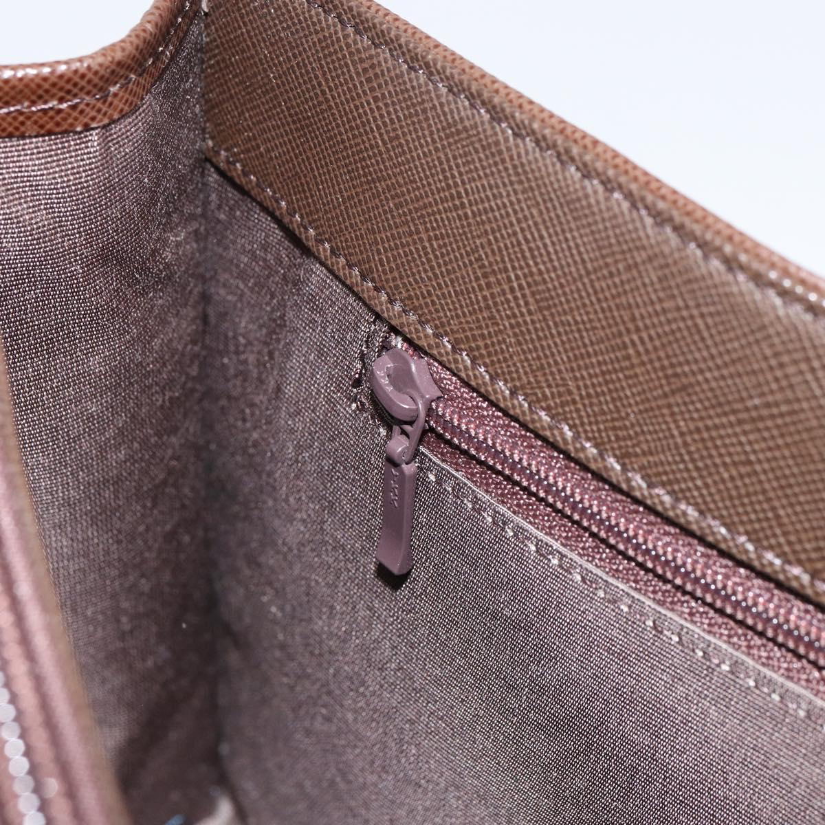 BURBERRY Nova Check Hand Bag Canvas Beige Silver Auth 158957A