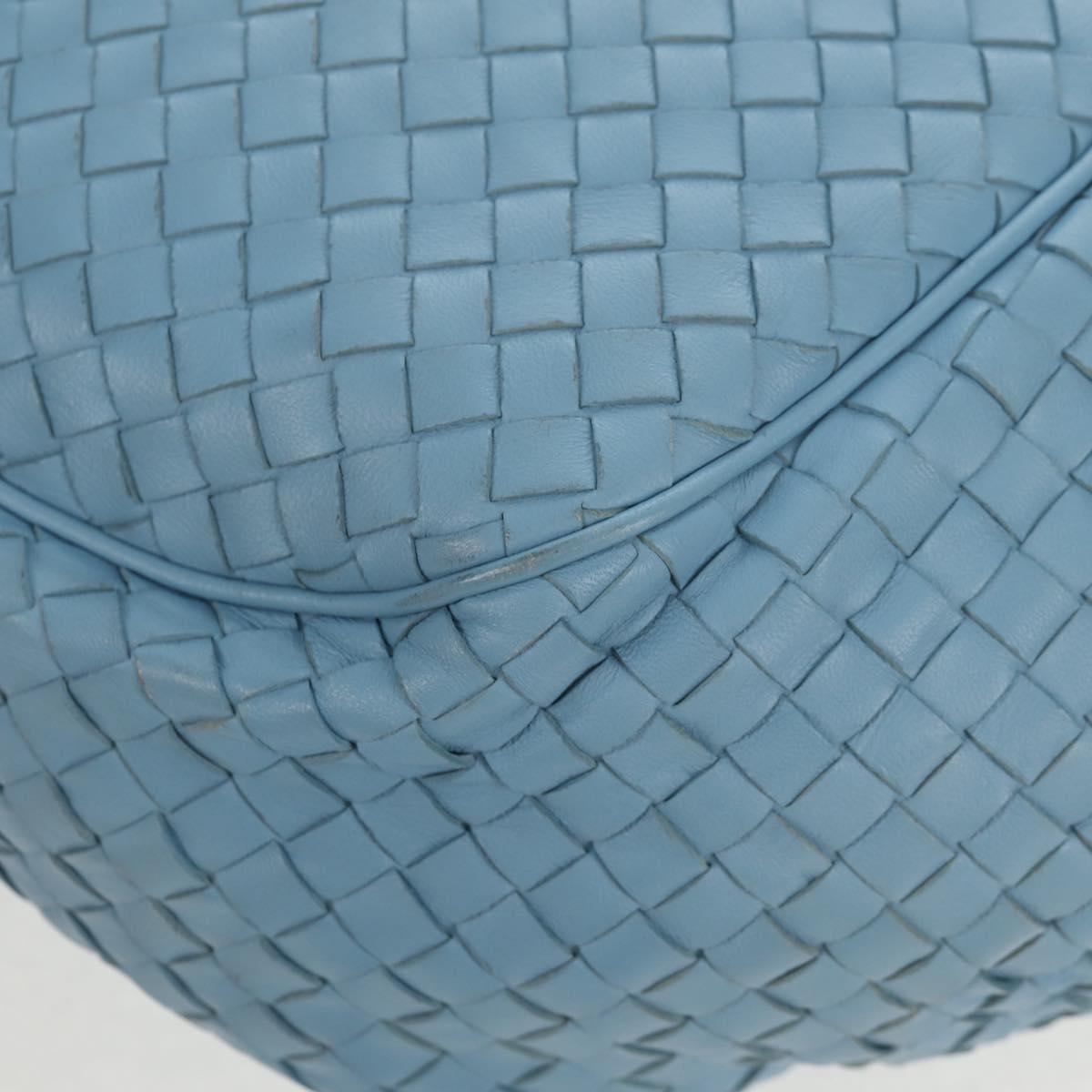 BOTTEGA VENETA INTRECCIATO Shoulder Bag Leather Light Blue Auth 158959V