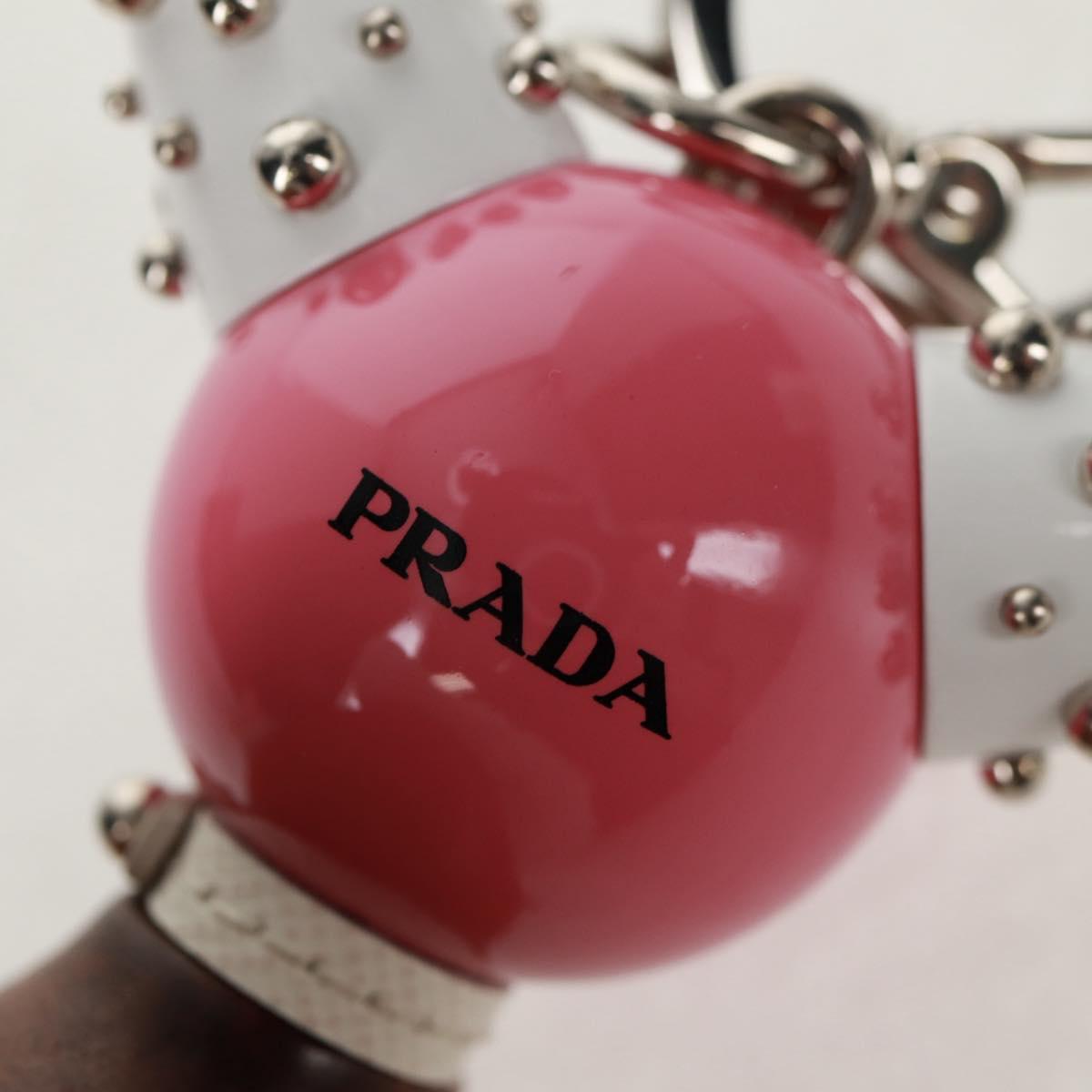 PRADA Neck Strap plastic Pink Auth 158973V