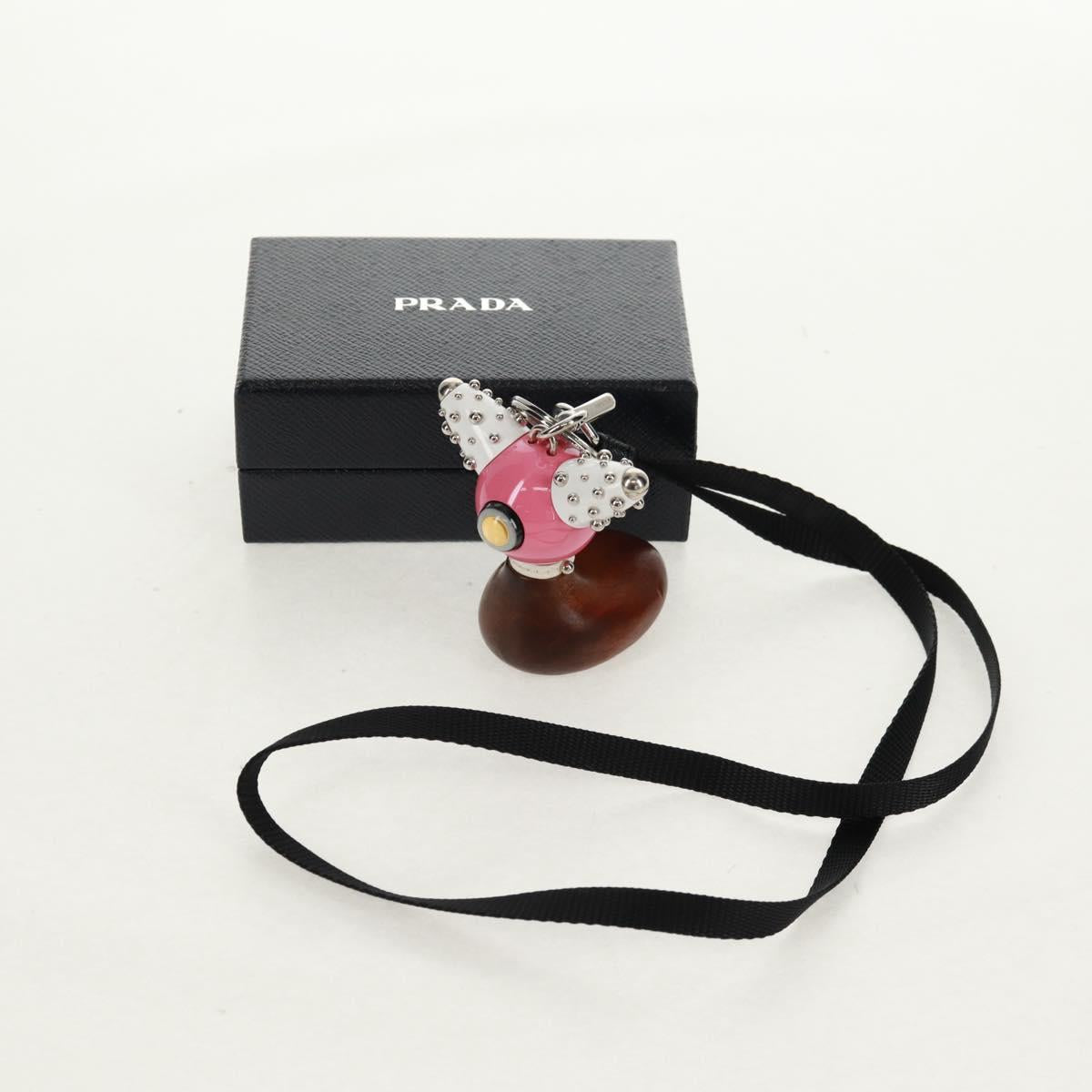 PRADA Neck Strap plastic Pink Auth 158973V