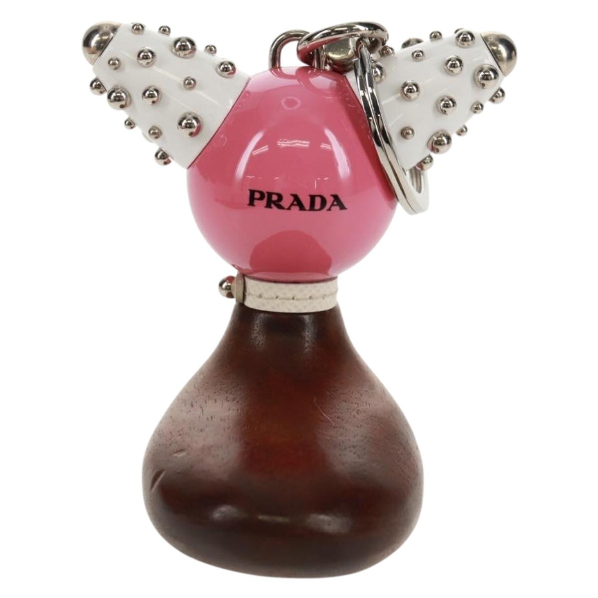 PRADA Neck Strap plastic Pink Auth 158973V