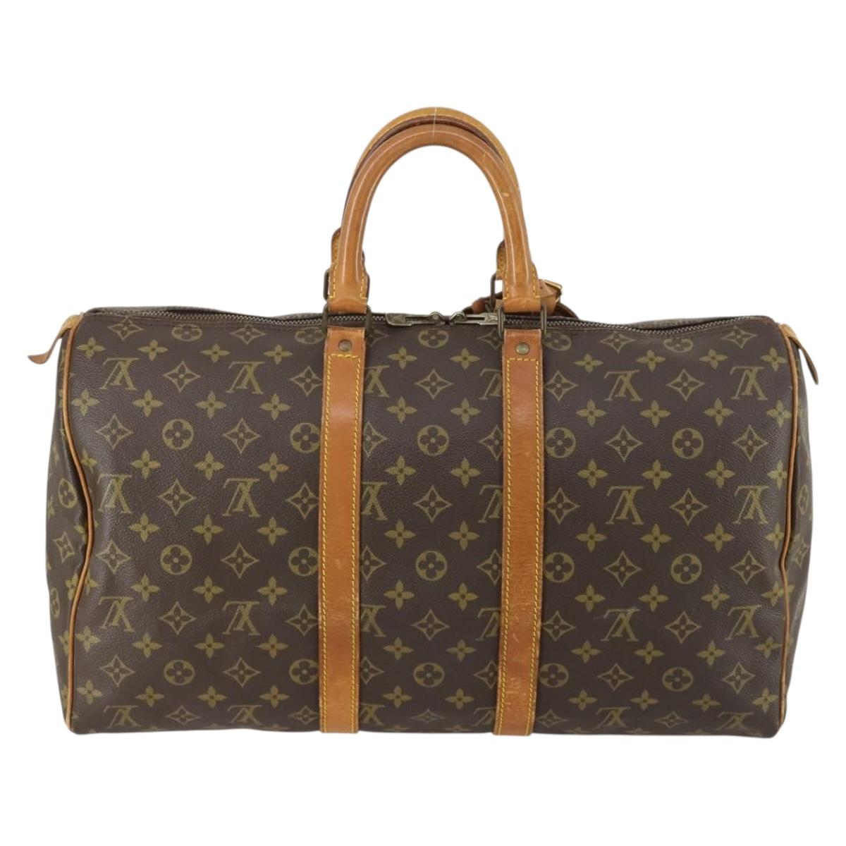 LOUIS VUITTON Monogram Keepall 45 Boston Bag M41428 LV Auth 159001