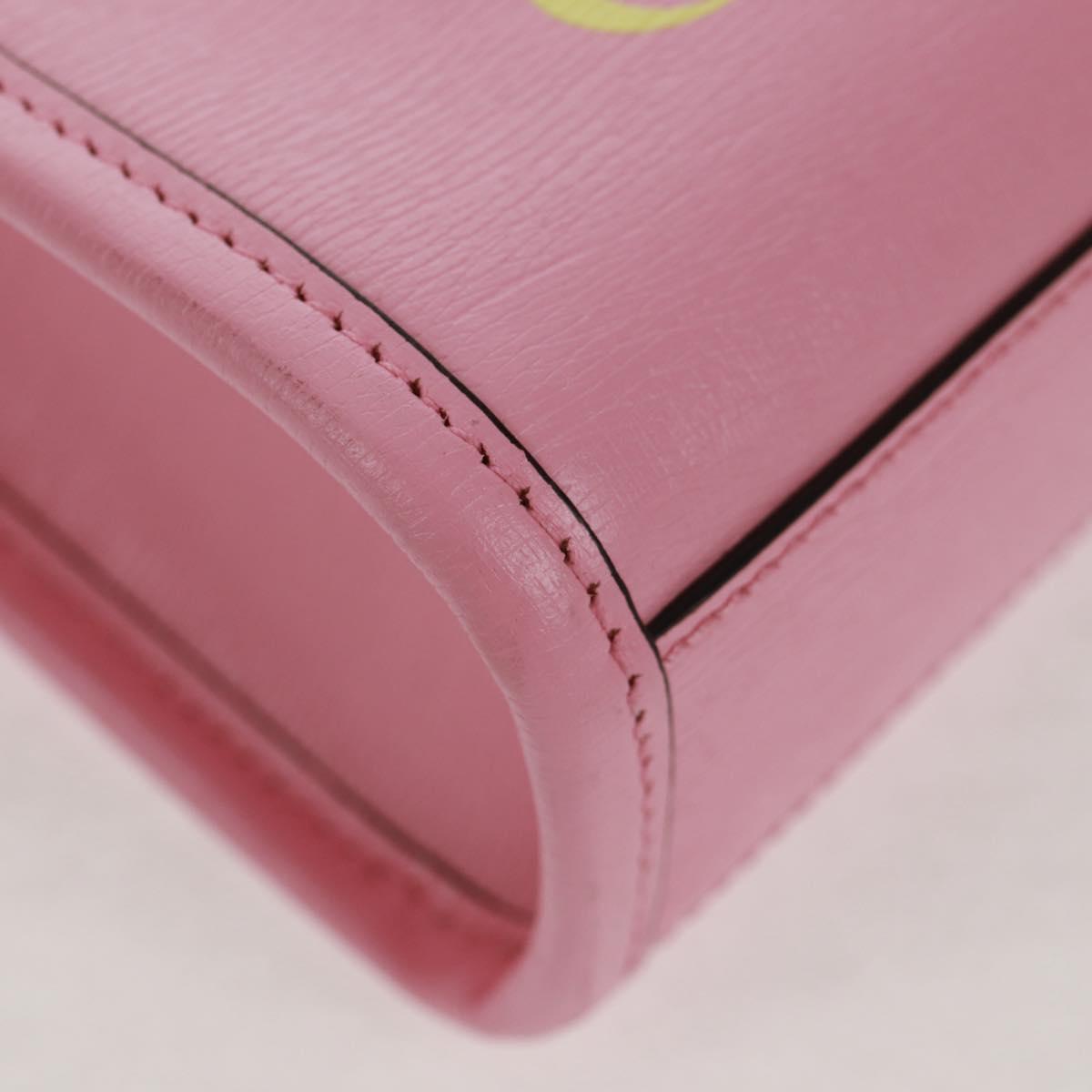 GUCCI Hand Bag Leather 2way Pink Gold 671623 Auth 159011M