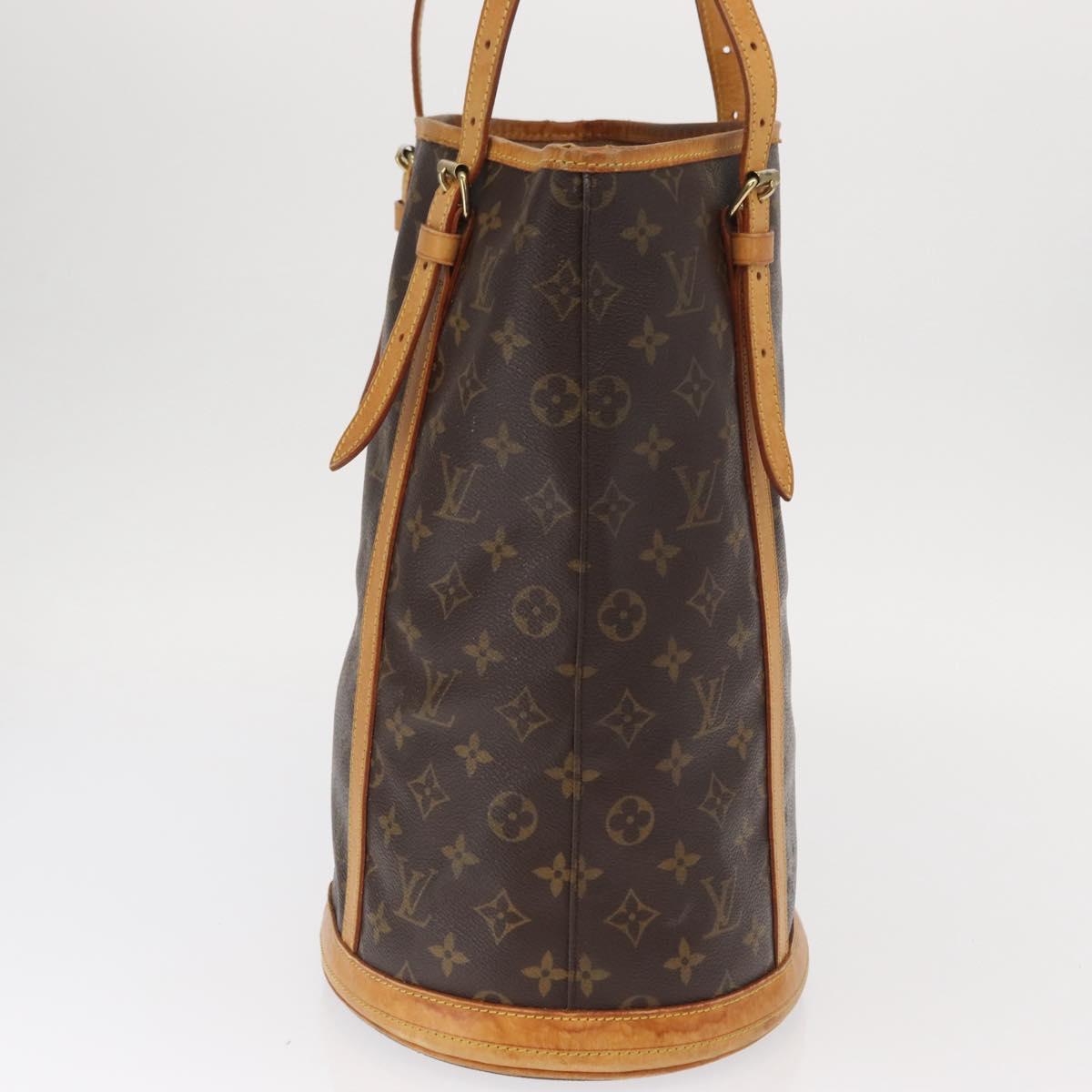 LOUIS VUITTON Monogram Bucket GM Shoulder Bag M42236 LV Auth 159047