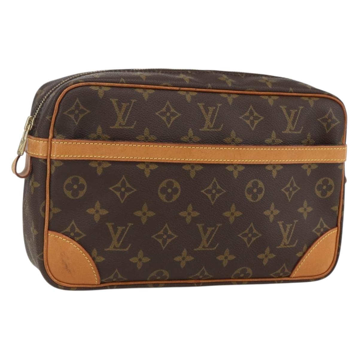 LOUIS VUITTON Monogram Compiegne 28 Clutch Bag M51845 LV Auth 159049A