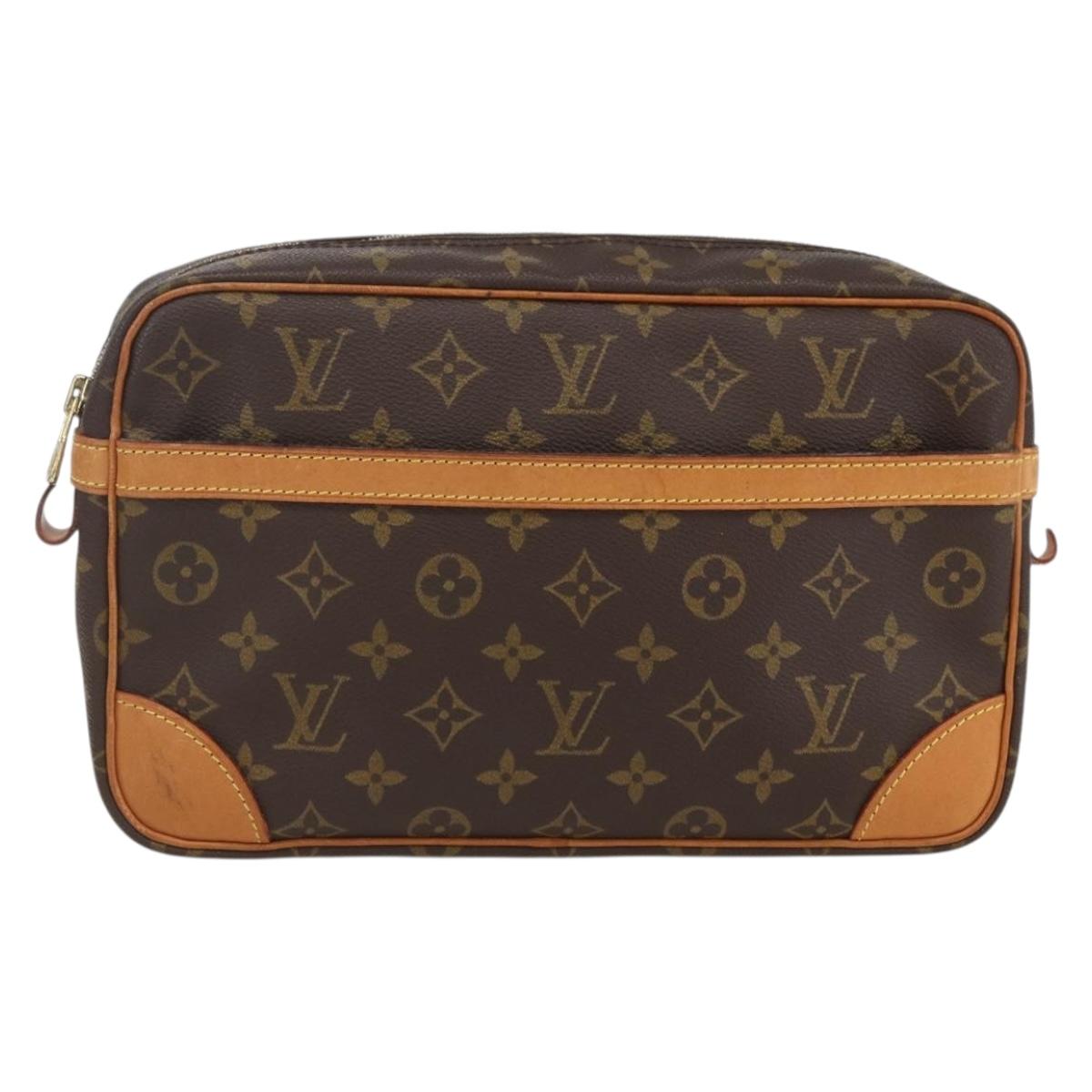 LOUIS VUITTON Monogram Compiegne 28 Clutch Bag M51845 LV Auth 159049A
