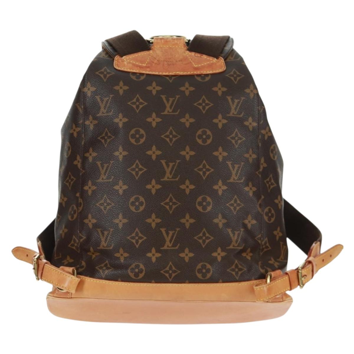LOUIS VUITTON Monogram Montsouris GM Backpack M51135 LV Auth 159080