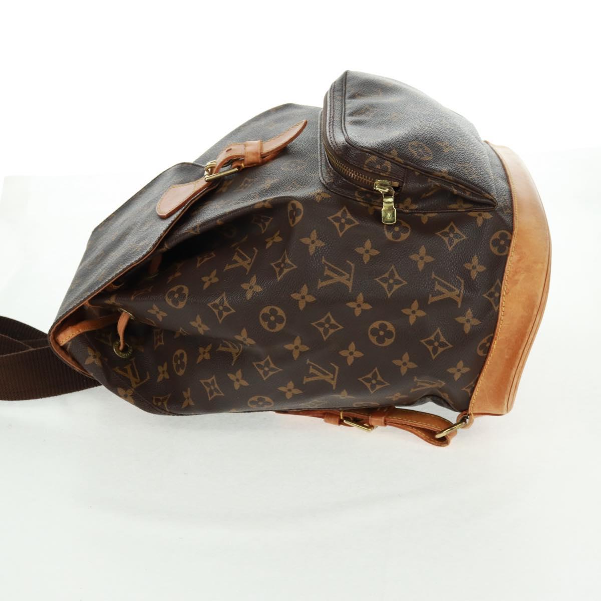 LOUIS VUITTON Monogram Montsouris GM Backpack M51135 LV Auth 159080