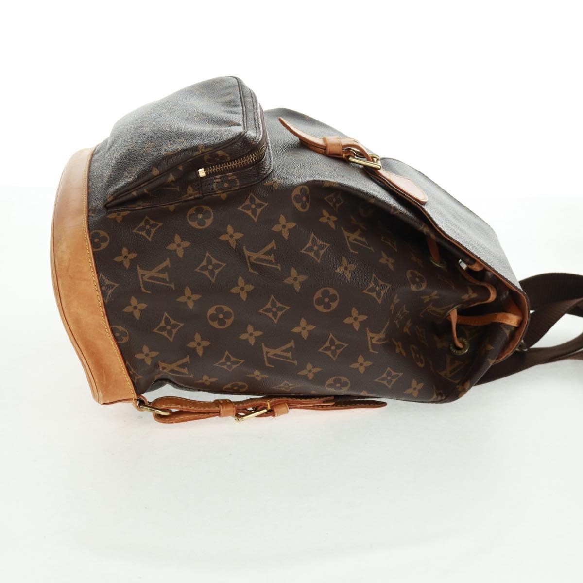 LOUIS VUITTON Monogram Montsouris GM Backpack M51135 LV Auth 159080