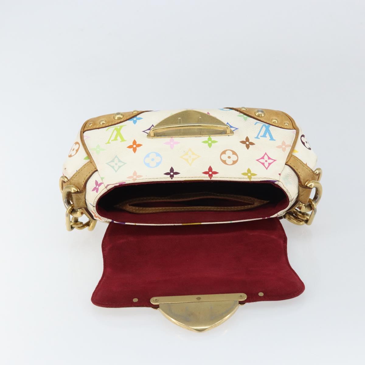 LOUIS VUITTON Monogram Multicolor Marilyn Shoulder Bag White M40206 Auth 159084