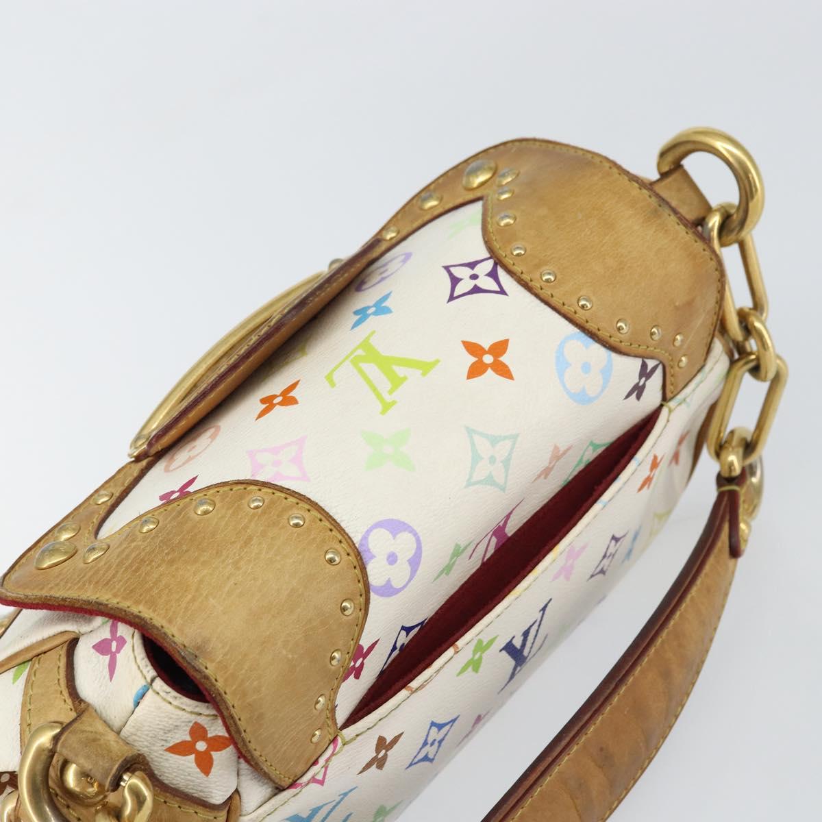 LOUIS VUITTON Monogram Multicolor Marilyn Shoulder Bag White M40206 Auth 159084
