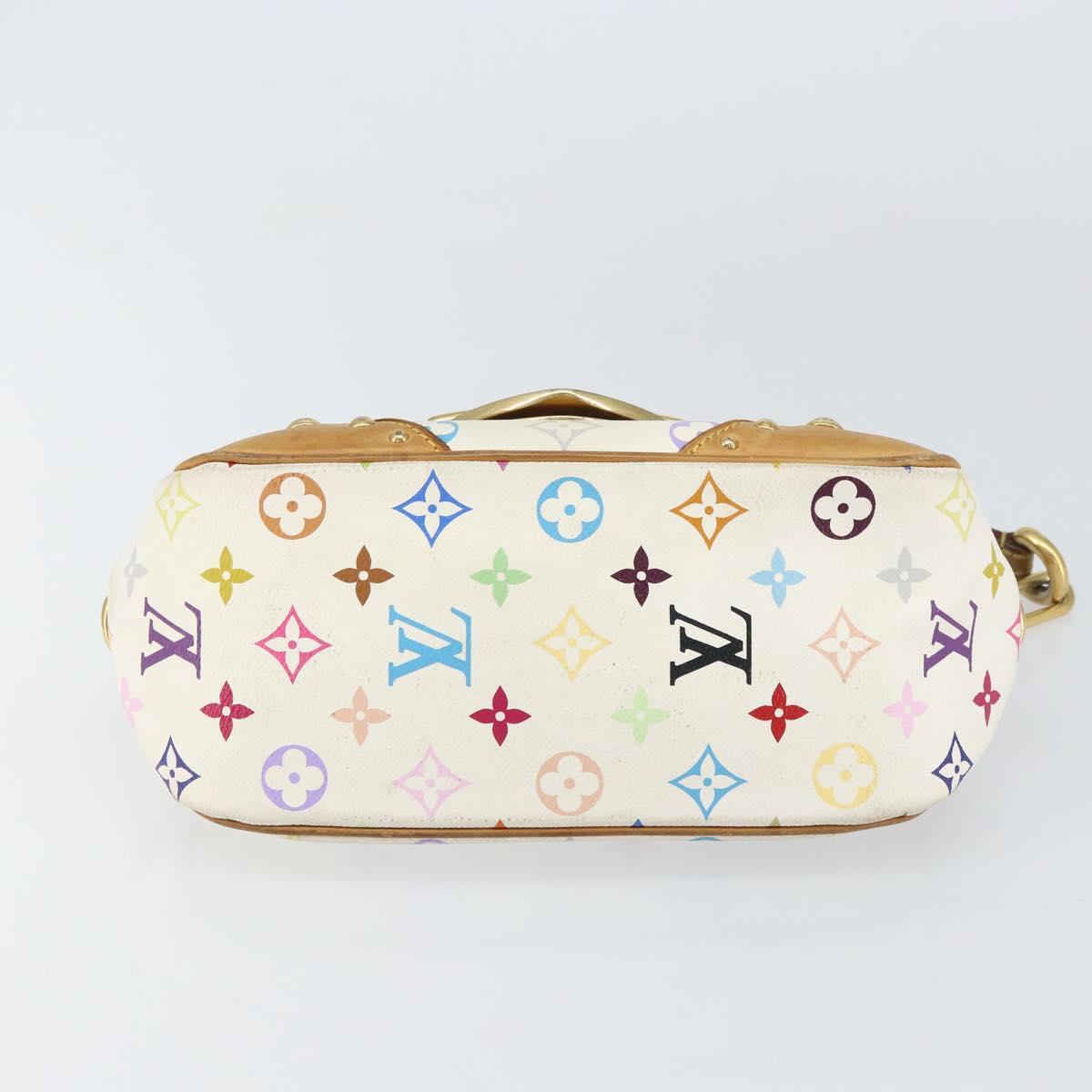 LOUIS VUITTON Monogram Multicolor Marilyn Shoulder Bag White M40206 Auth 159084