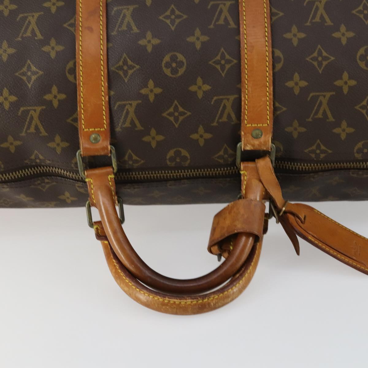 LOUIS VUITTON Monogram Keepall 50 Boston Bag M41426 LV Auth 159122