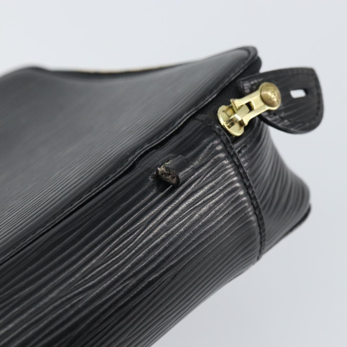LOUIS VUITTON Epi Posh Monte Carlo Jewelry Box Black M48362 LV Auth 159142