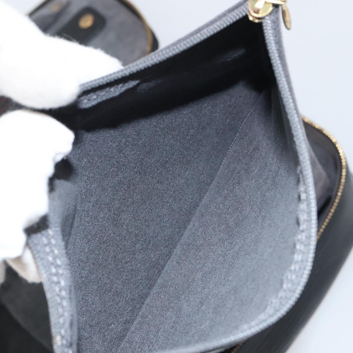 LOUIS VUITTON Epi Posh Monte Carlo Jewelry Box Black M48362 LV Auth 159142