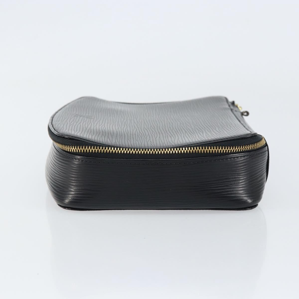 LOUIS VUITTON Epi Posh Monte Carlo Jewelry Box Black M48362 LV Auth 159142
