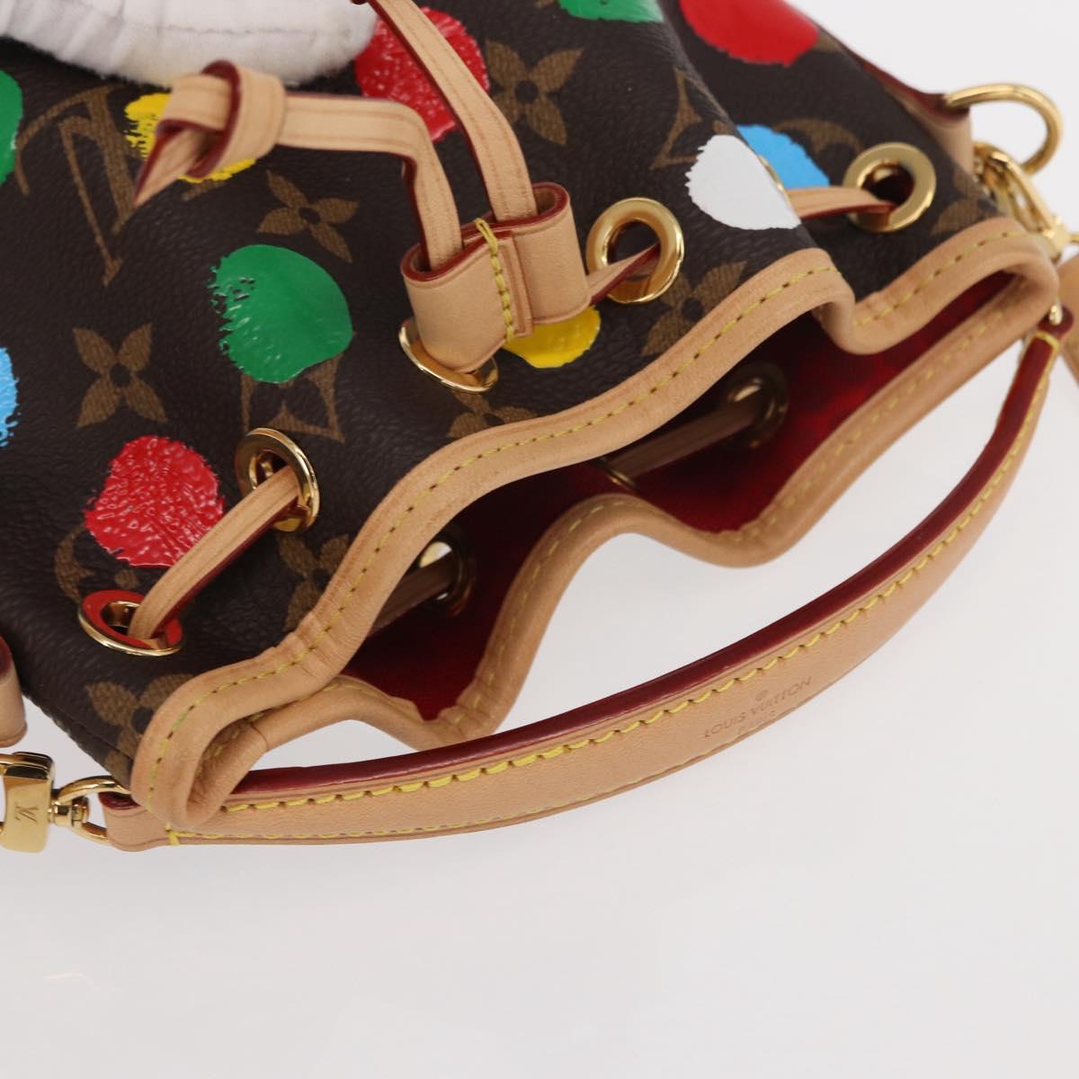 LOUIS VUITTON Monogram Yayoi Kusama Nanonoe Shoulder Bag M81863 LV Auth 159147SM