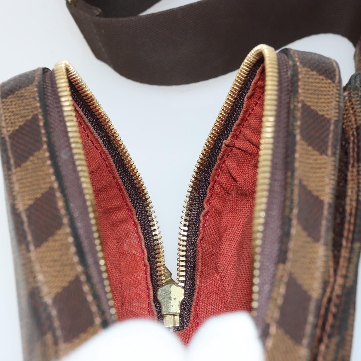 LOUIS VUITTON Damier Ebene Geronimos Shoulder Bag N51994 LV Auth 159162