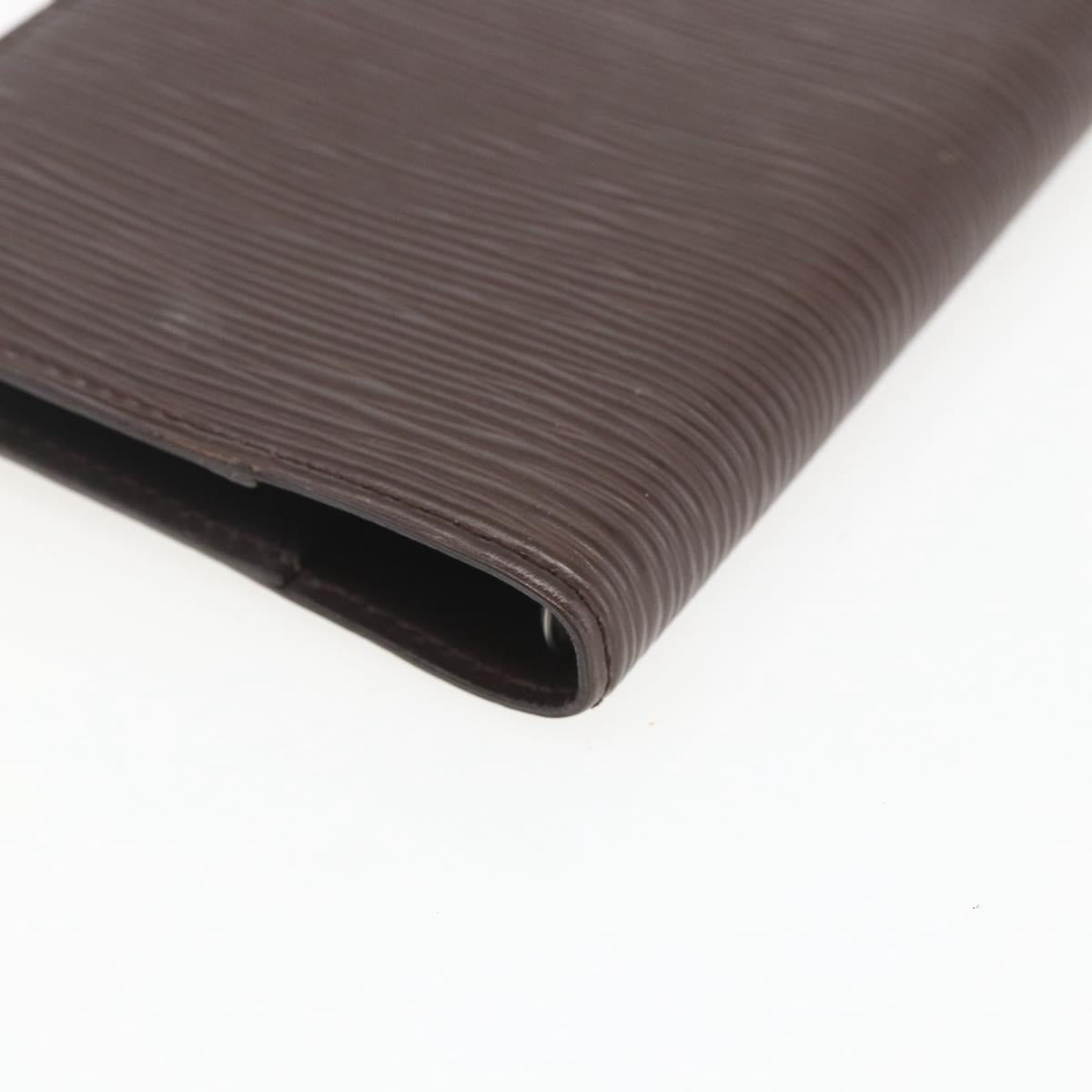 LOUIS VUITTON Epi Agenda PM Day Planner Cover Mocha R2005D LV Auth 159180