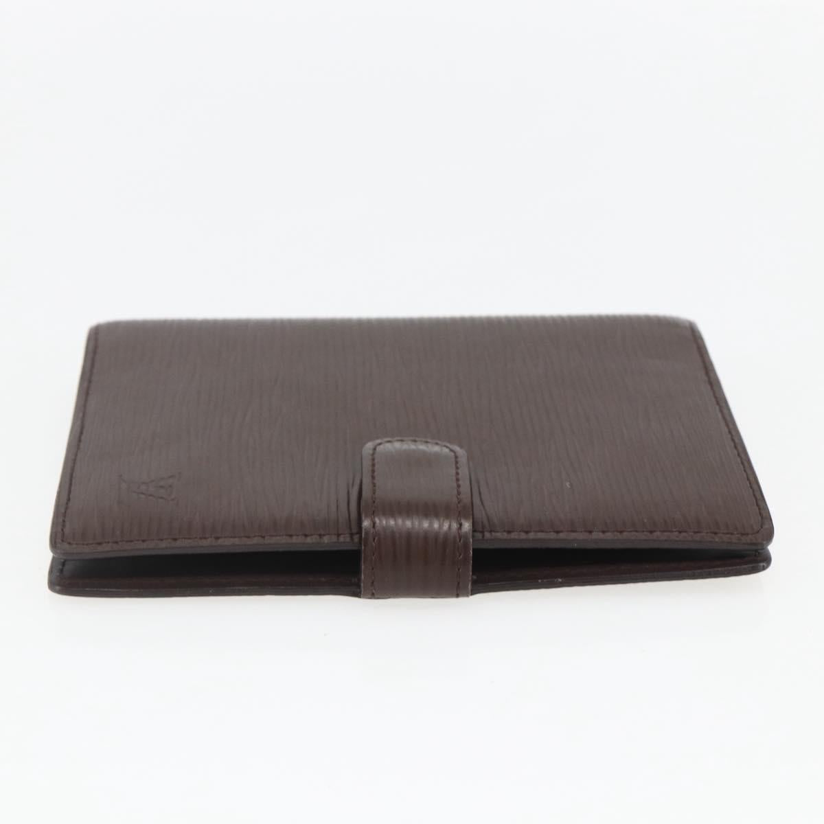 LOUIS VUITTON Epi Agenda PM Day Planner Cover Mocha R2005D LV Auth 159180