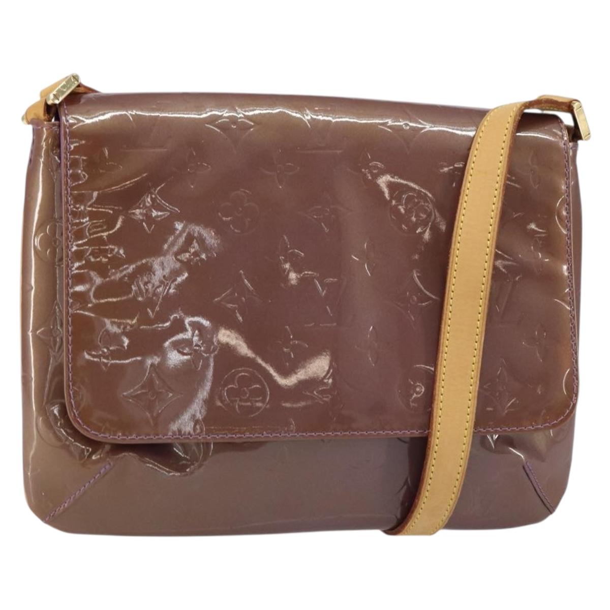 LOUIS VUITTON Monogram Vernis Thompson Street Bag Viole M91095 LV Auth 159208