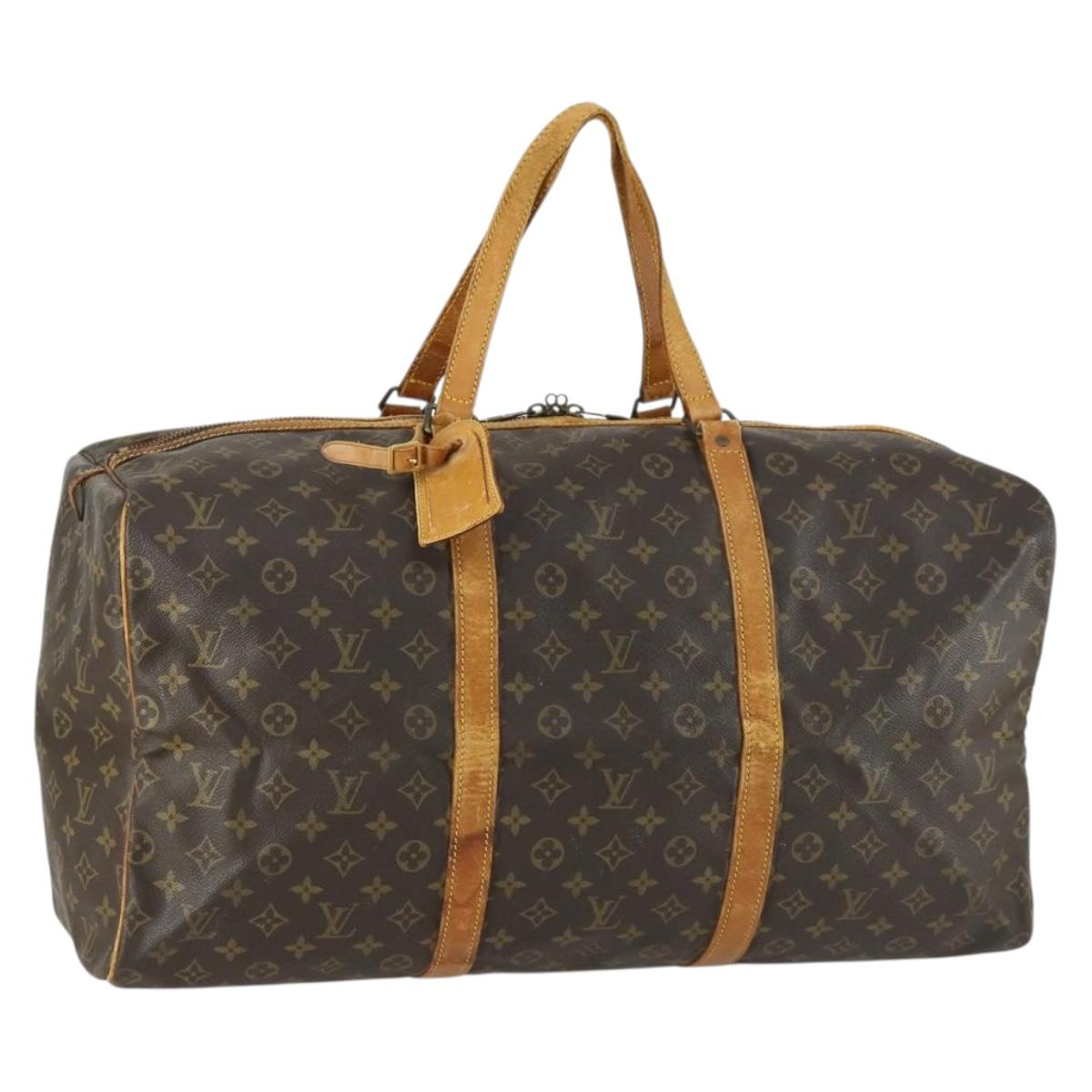 LOUIS VUITTON Monogram Sac Souple 55 Boston Bag M41622 LV Auth 159223