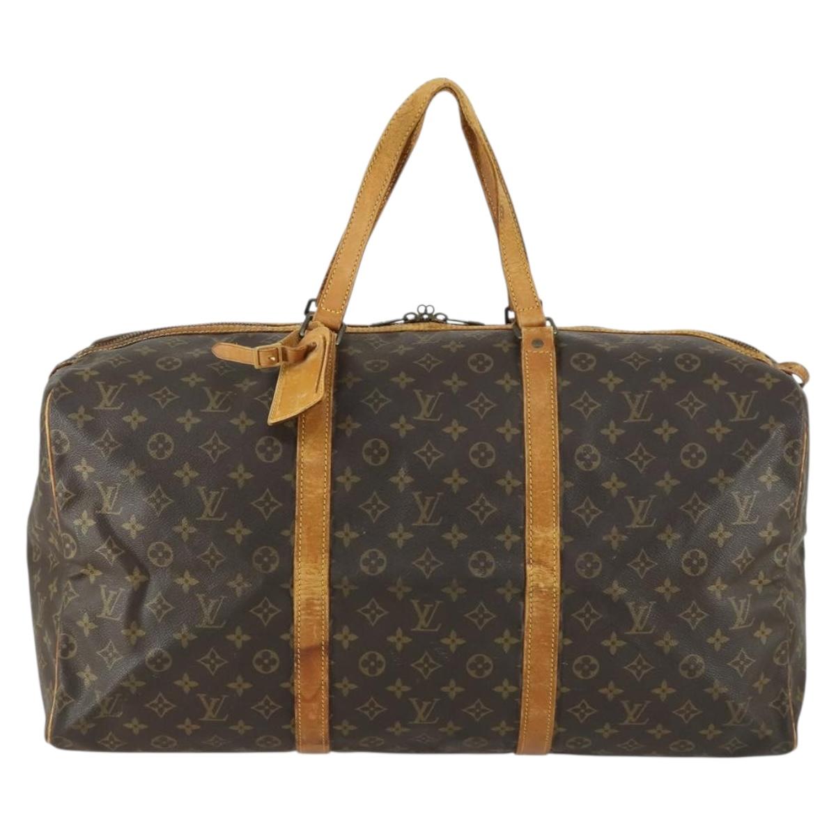 LOUIS VUITTON Monogram Sac Souple 55 Boston Bag M41622 LV Auth 159223