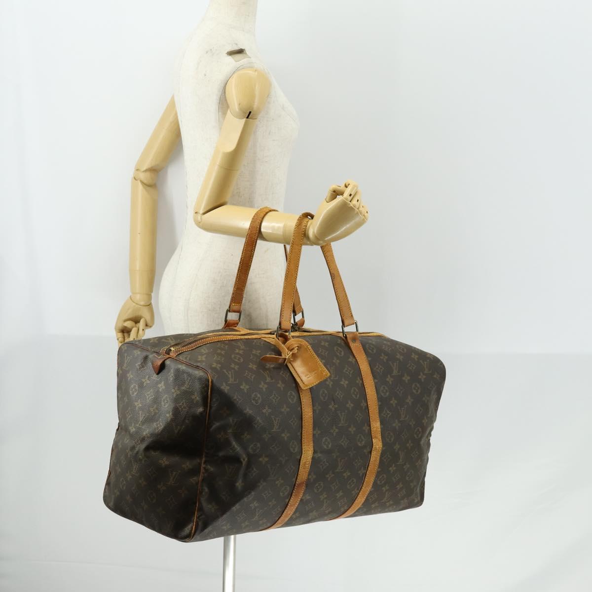 LOUIS VUITTON Monogram Sac Souple 55 Boston Bag M41622 LV Auth 159223