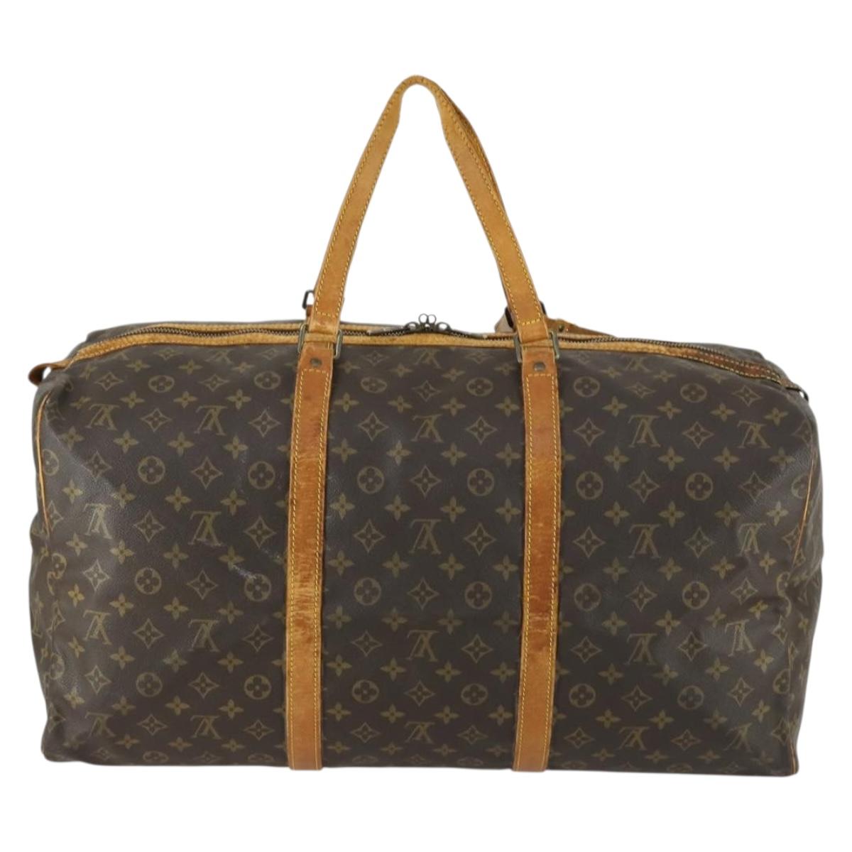 LOUIS VUITTON Monogram Sac Souple 55 Boston Bag M41622 LV Auth 159223