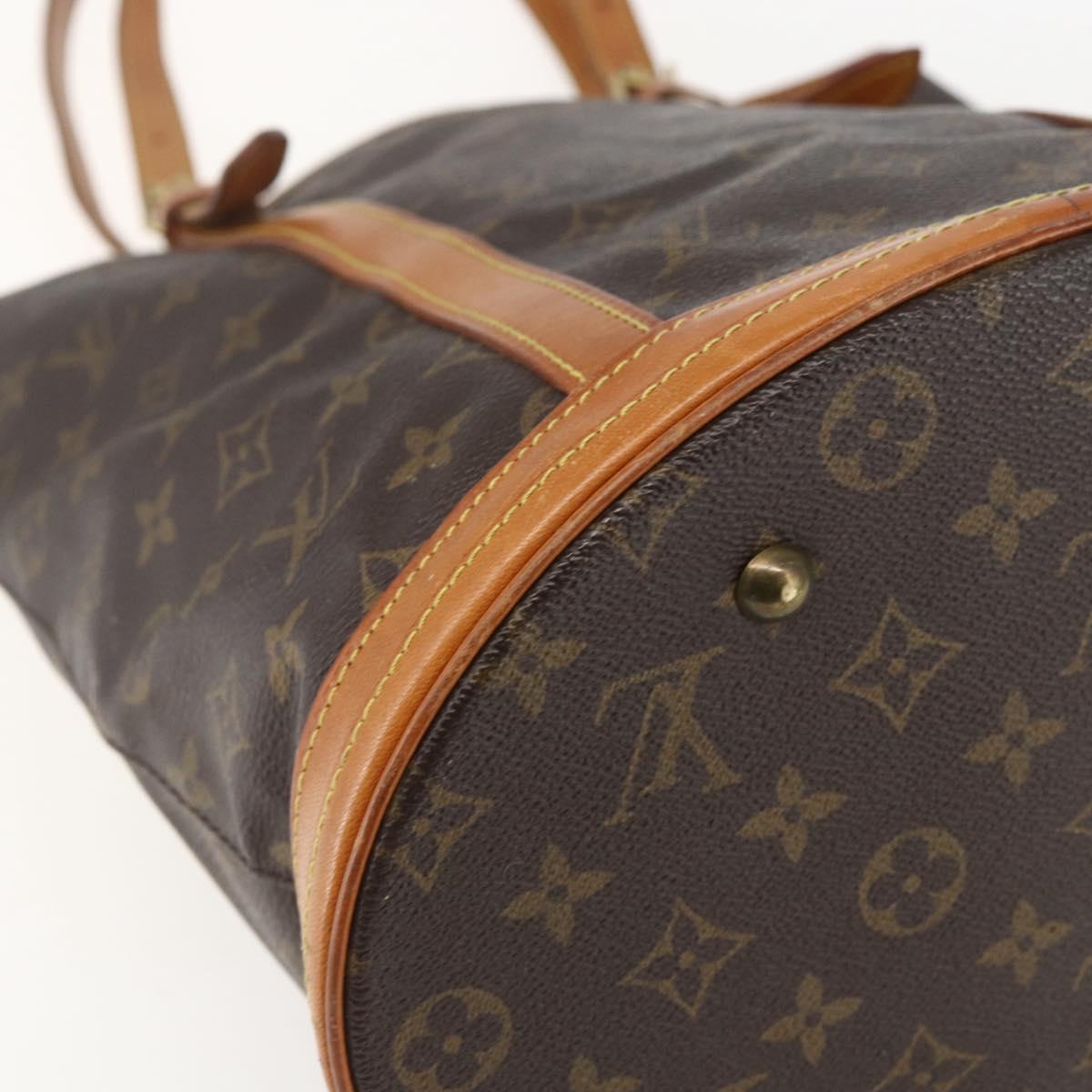 LOUIS VUITTON Monogram Bucket GM Shoulder Bag M42236 LV Auth 159224