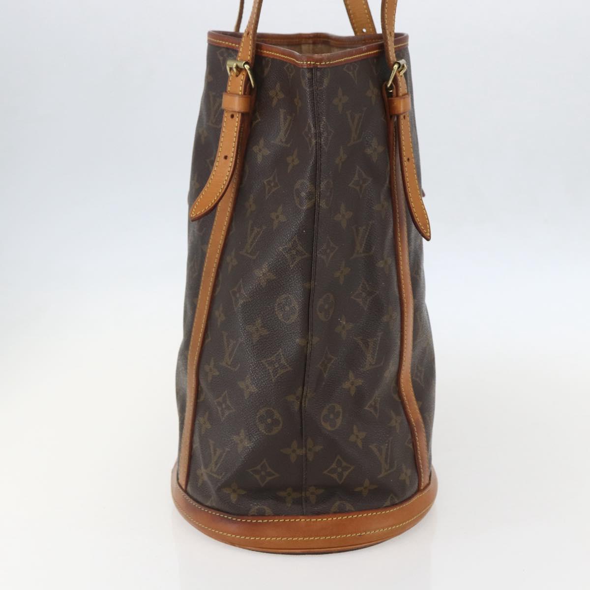 LOUIS VUITTON Monogram Bucket GM Shoulder Bag M42236 LV Auth 159224