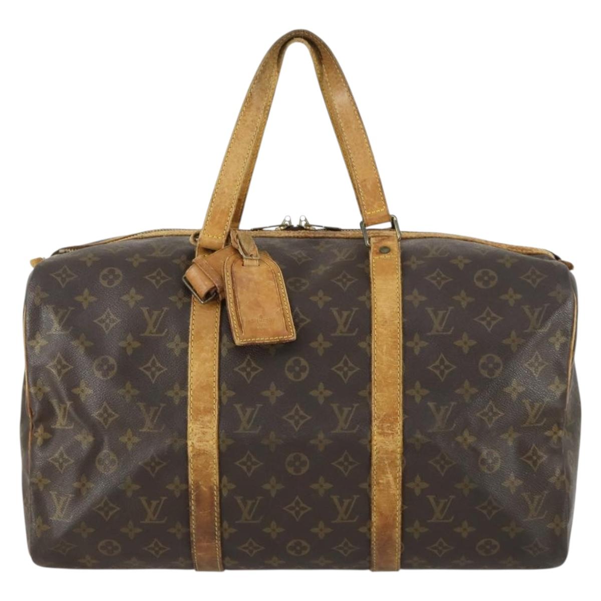 LOUIS VUITTON Monogram Sac Souple 45 Boston Bag M41624 LV Auth 159241