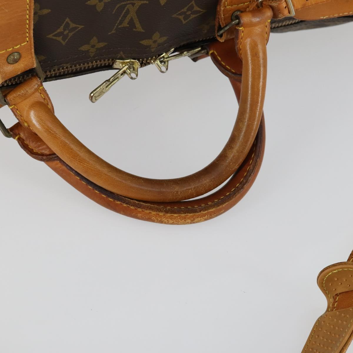 LOUIS VUITTON Monogram Keepall Bandouliere 60 Boston Bag M41412 LV Auth 159246