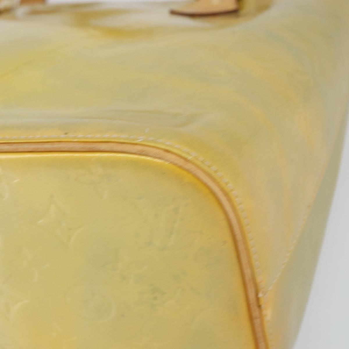 LOUIS VUITTON Monogram Vernis Houston Hand Bag Gris M91053 LV Auth 159249